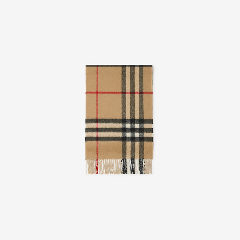 Contrast Check Cashmere Scarf 8