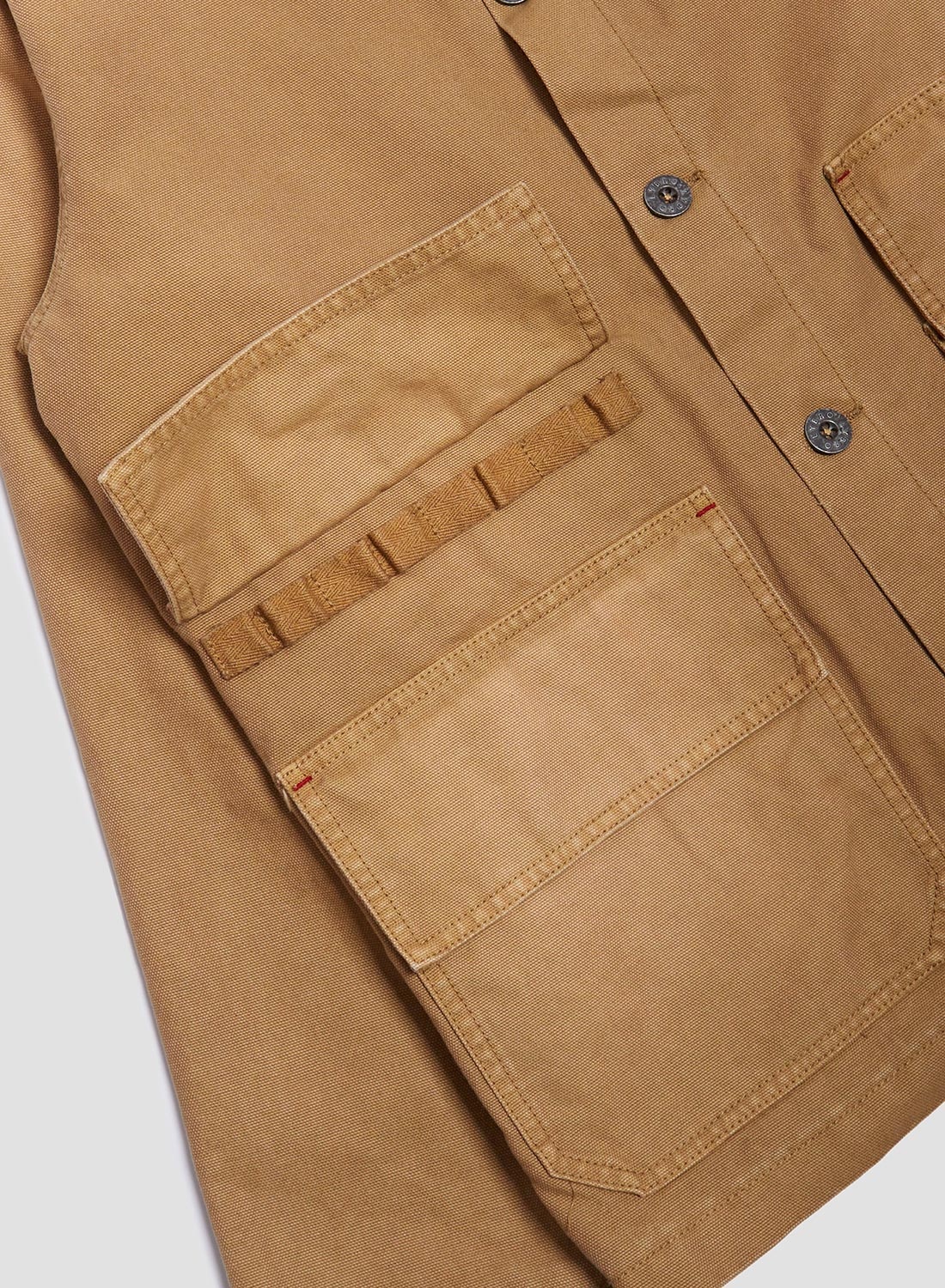 Hunting Chore Jacket Canvas in Tan - 6
