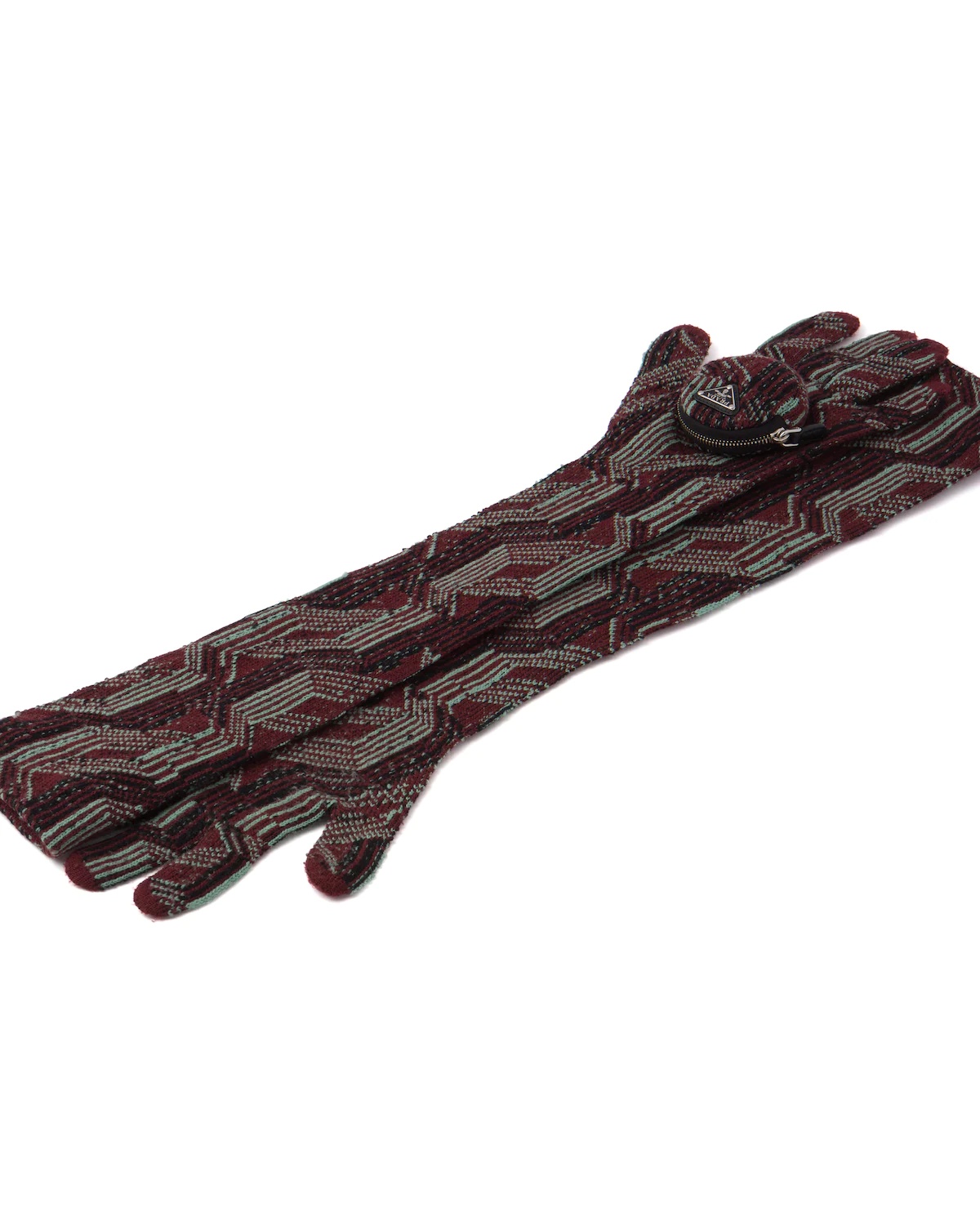Superfine wool jacquard gloves - 2