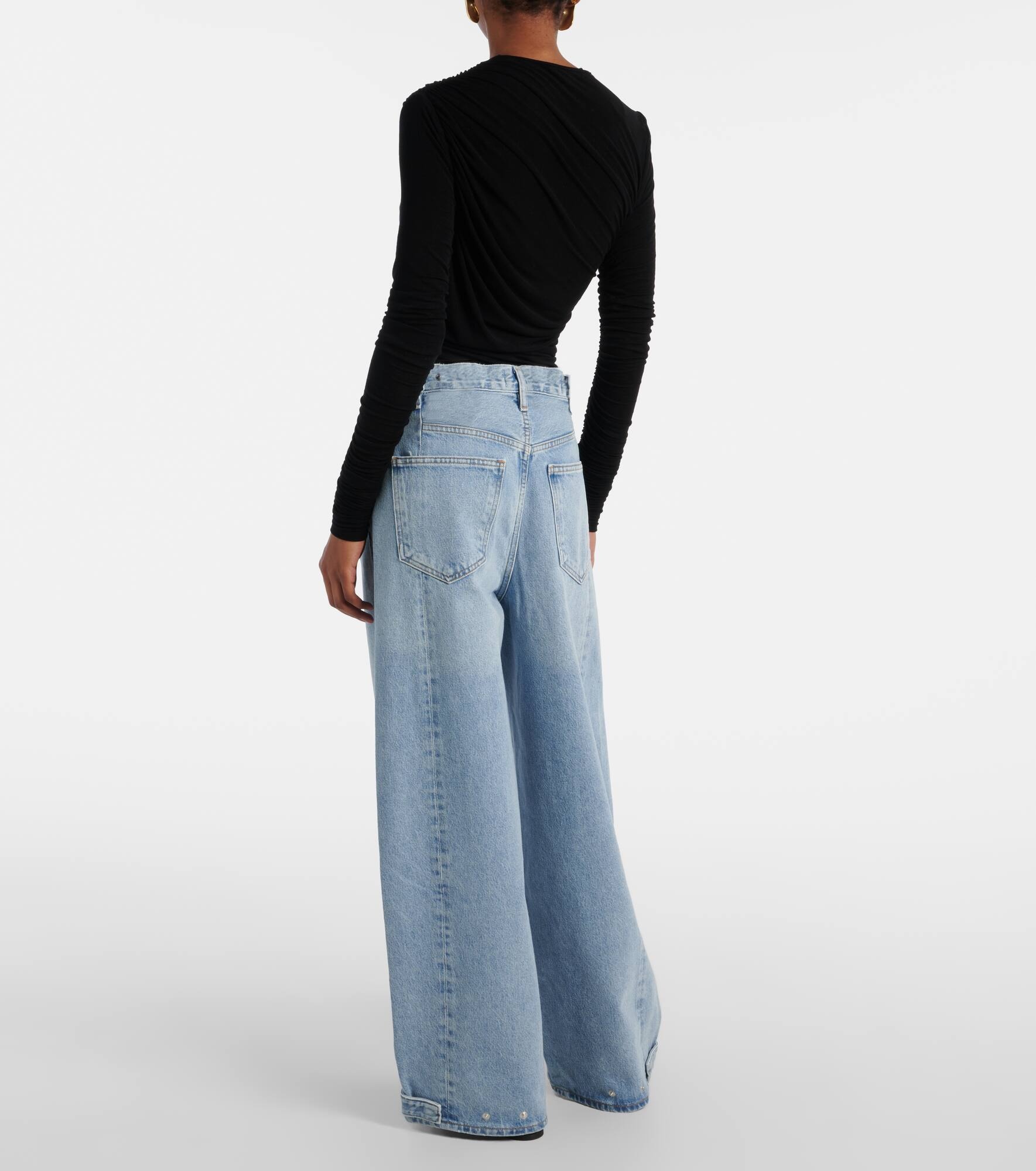 Darsha mid-rise barrel-leg jeans - 3