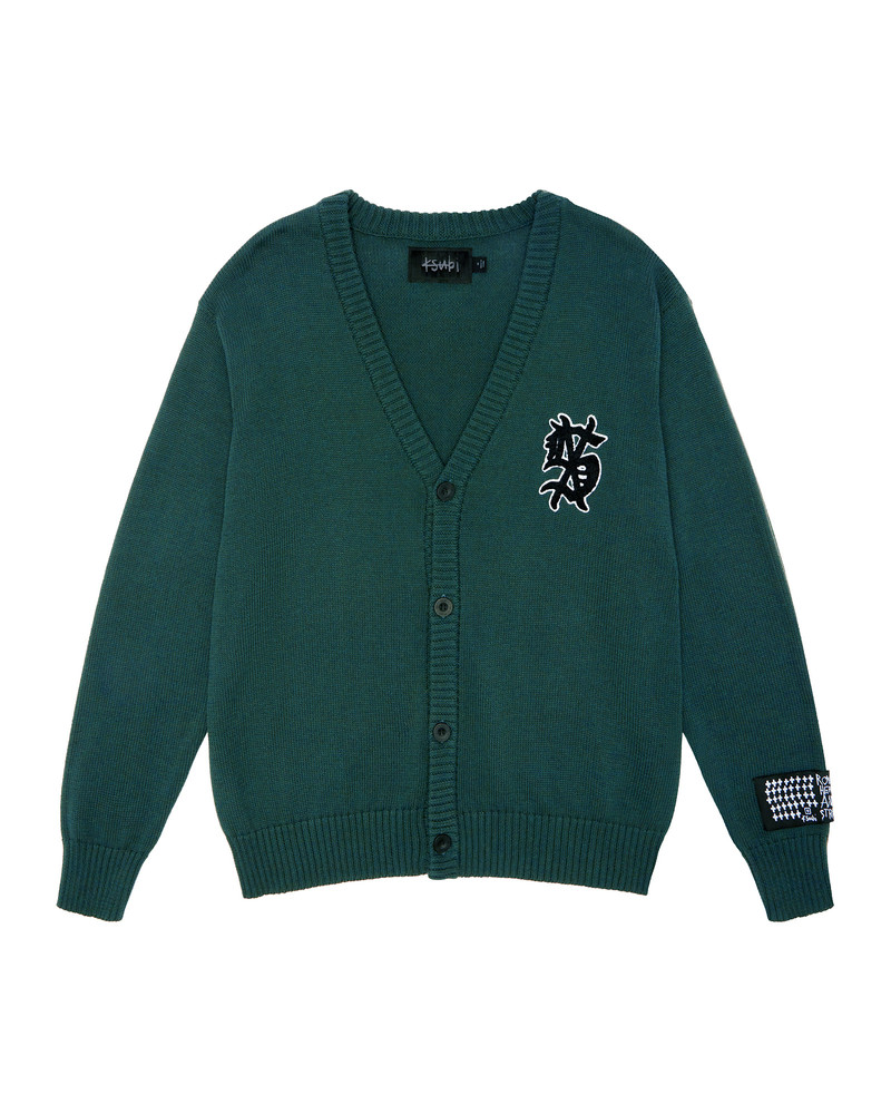DUG OUT KNIT CARDIGAN MILITARY 5