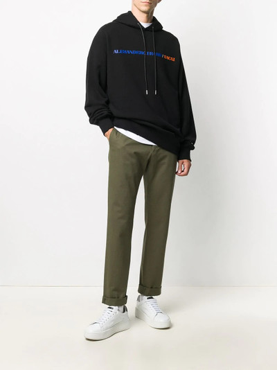 sacai logo print hoodie  outlook