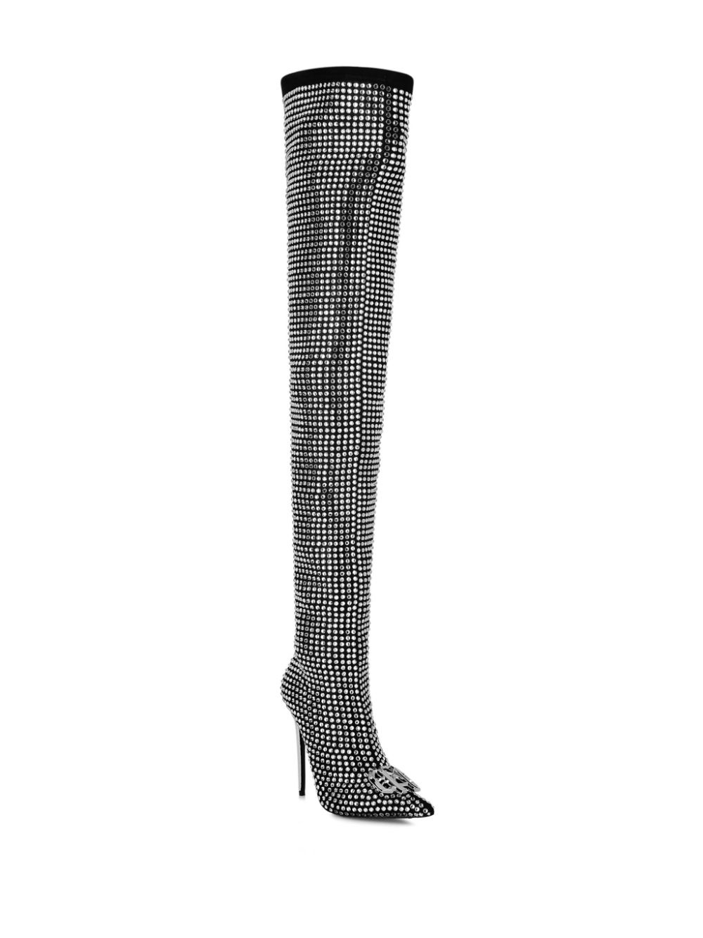 rhinestone-embellished boots - 2