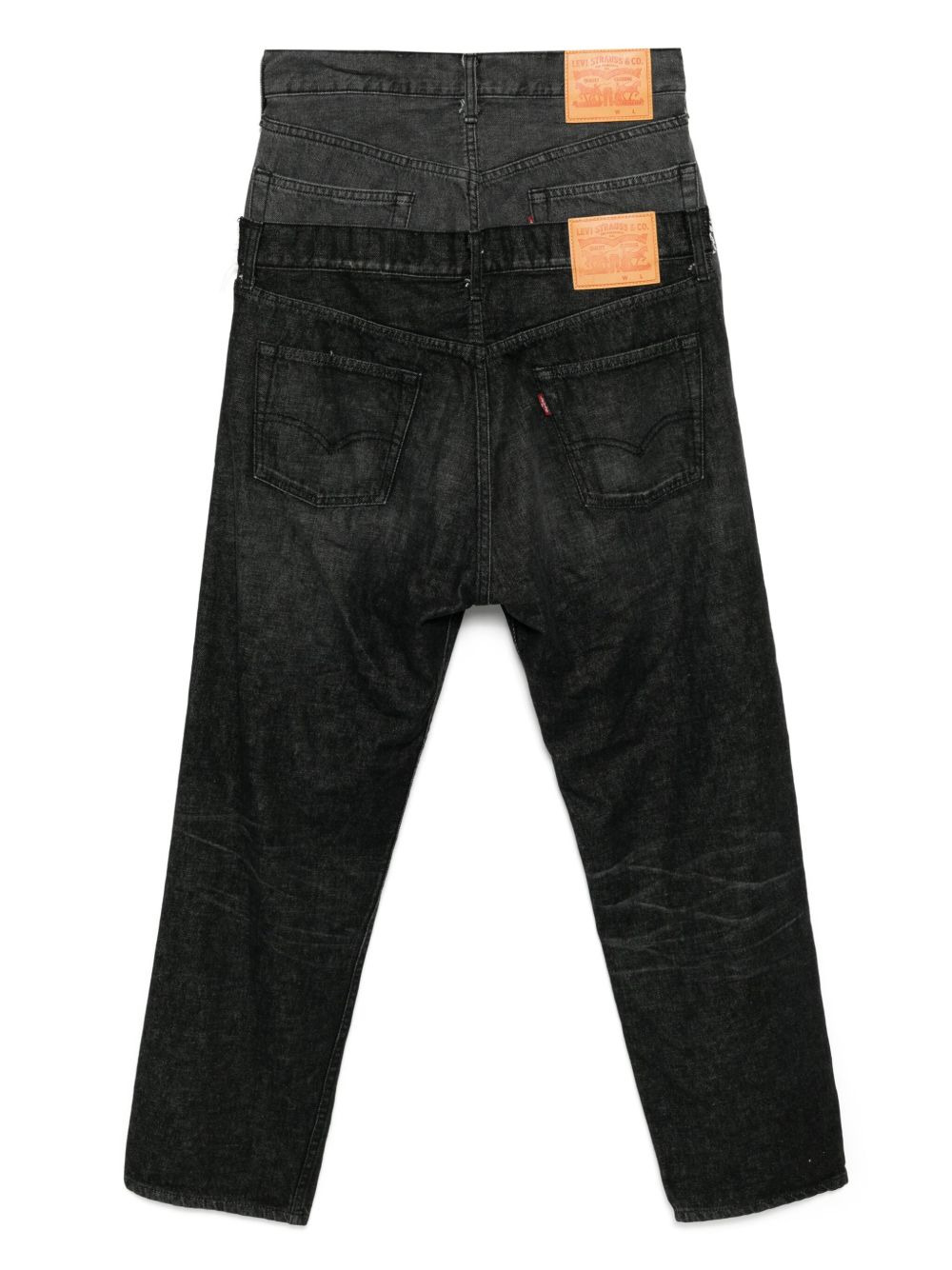 patchwork panelled jeans - 2