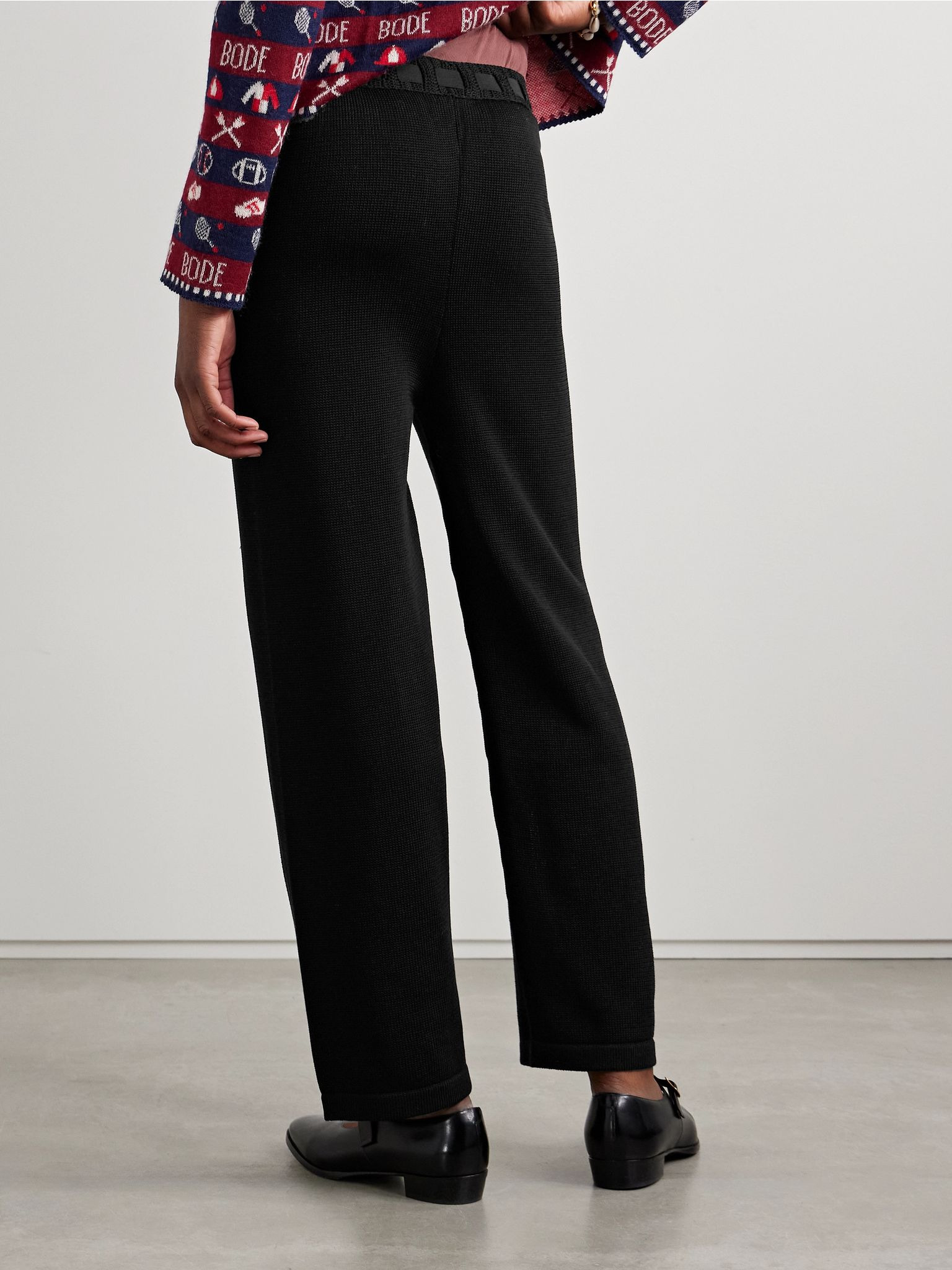 Johnny cotton straight-leg pants Black - 3