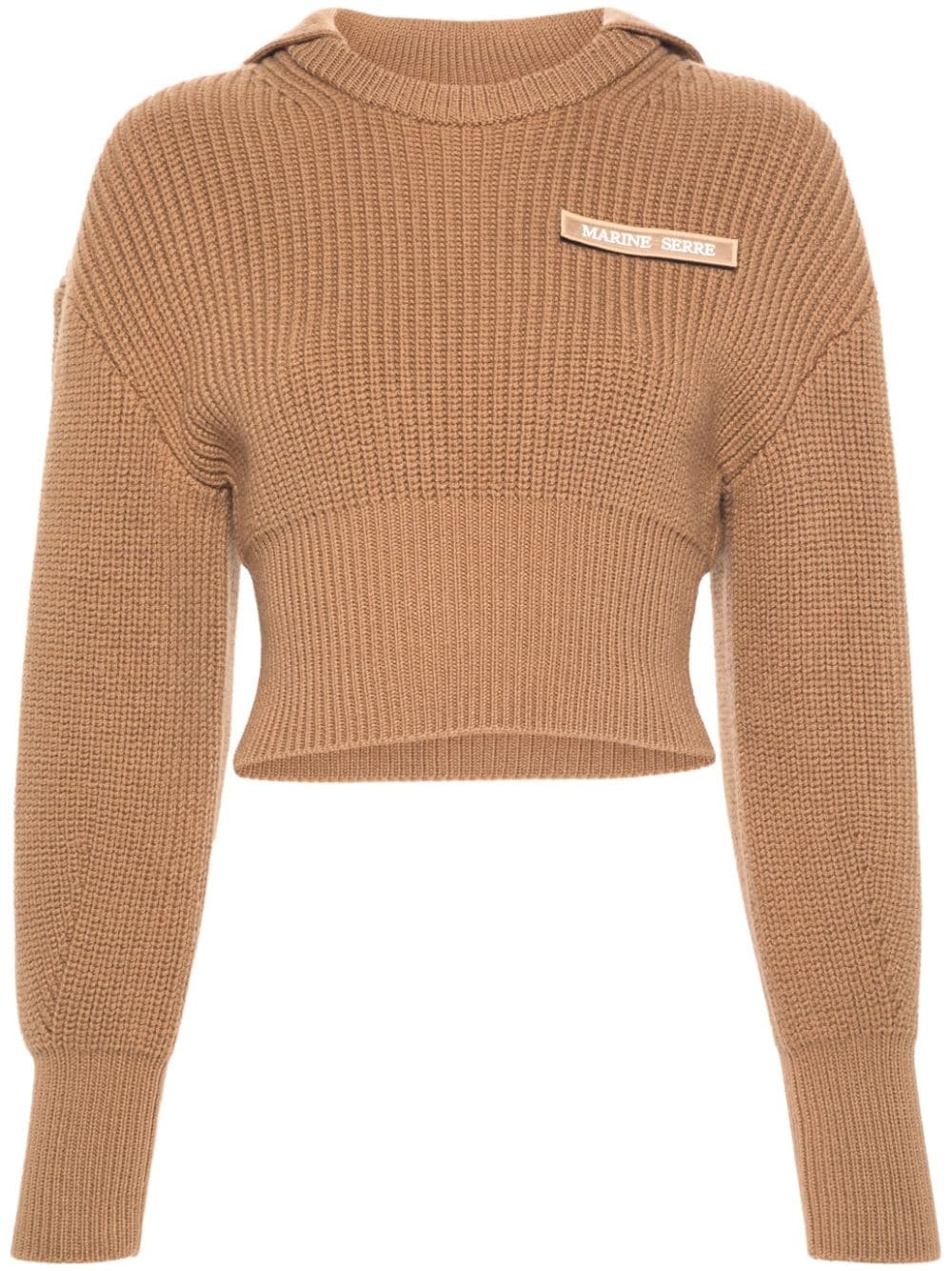 Half Cardigan Knit Sailor sweater - 1