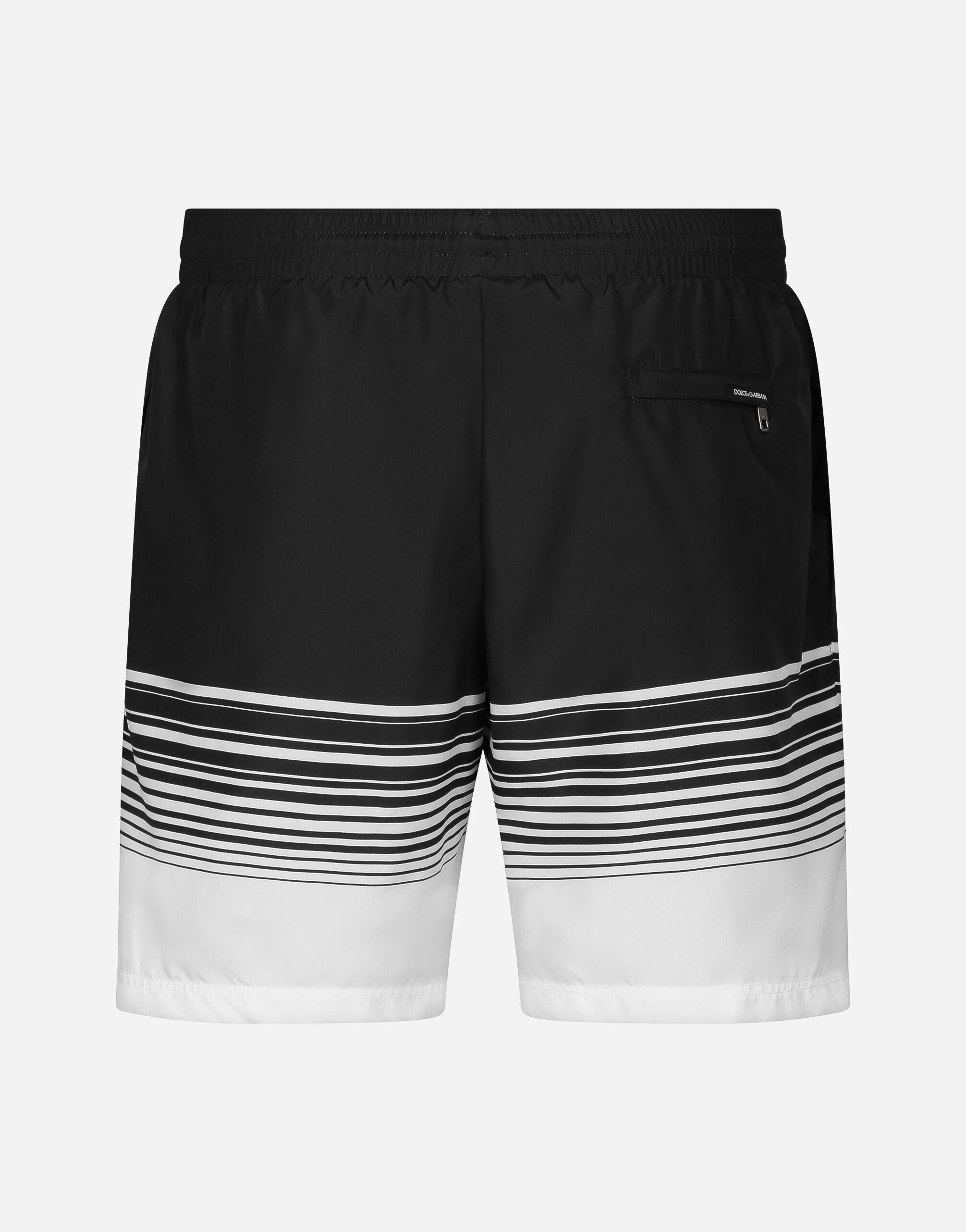 Mid-rise swim trunks with DG print - 2