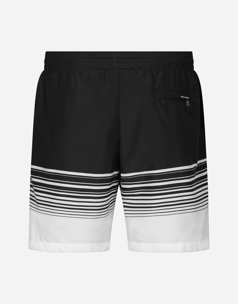 Dolce & Gabbana Mid-rise swim trunks with DG print outlook