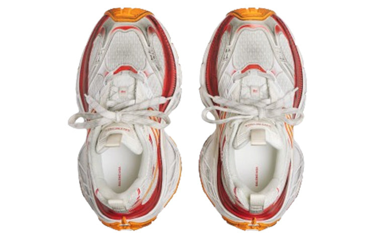 (WMNS) Balenciaga 10XL Sneakers 'White Red and Orange Mesh TPU and Rubber' 792778W2MV29670 - 4