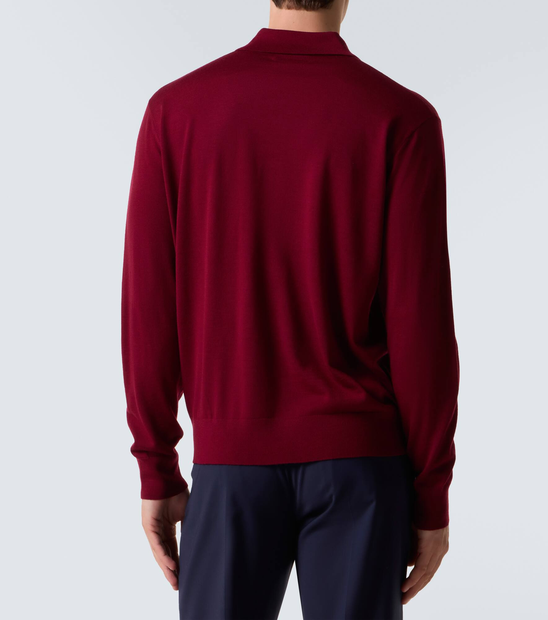 Wool polo sweater - 4