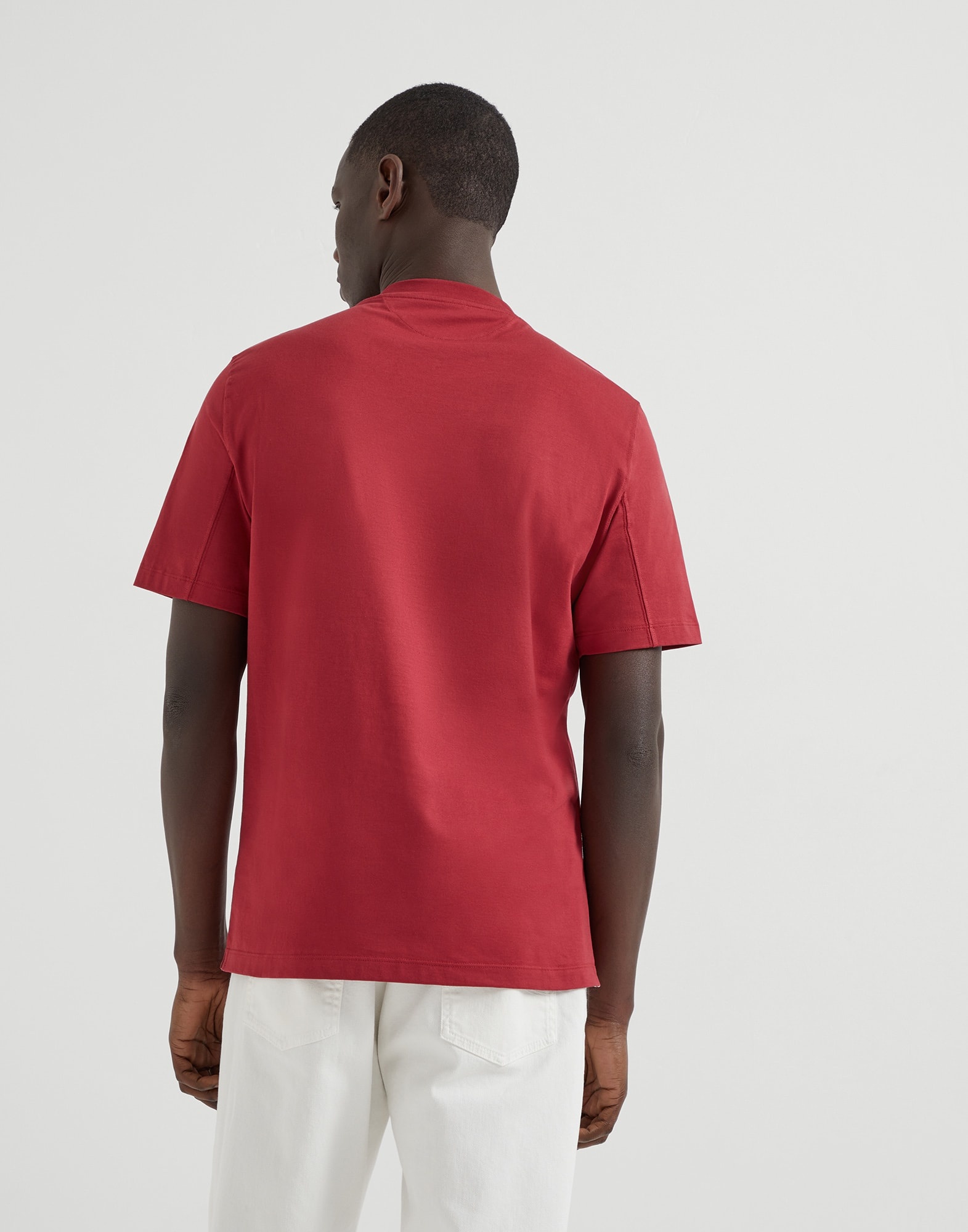 Brunello Cucinelli Cotton jersey T-shirt with print | REVERSIBLE