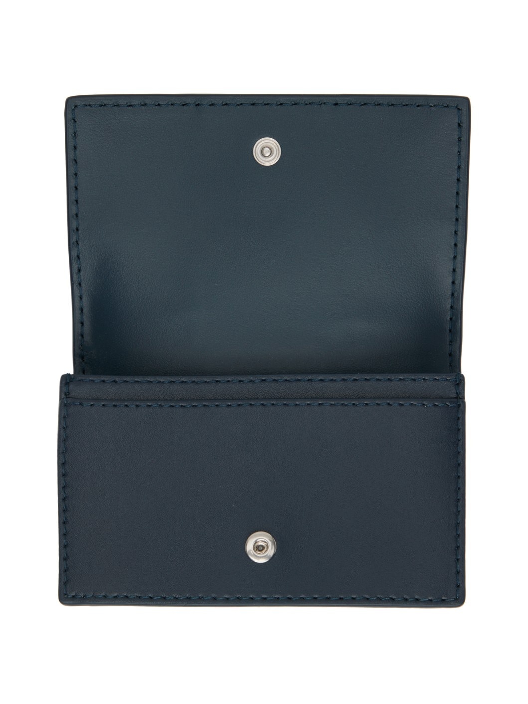 Navy Cassette Business Card Case Wallet - 3