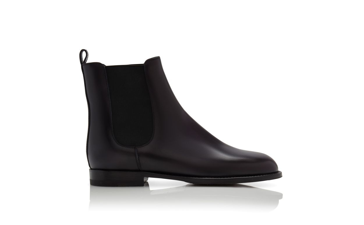 Black Calf Leather Chelsea Boots - 1