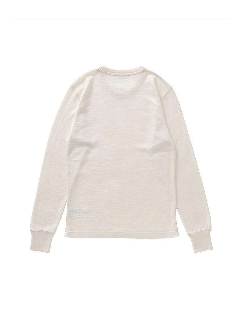 visvim THERMAL CREW L/S (SUPERFINE) WHITE outlook