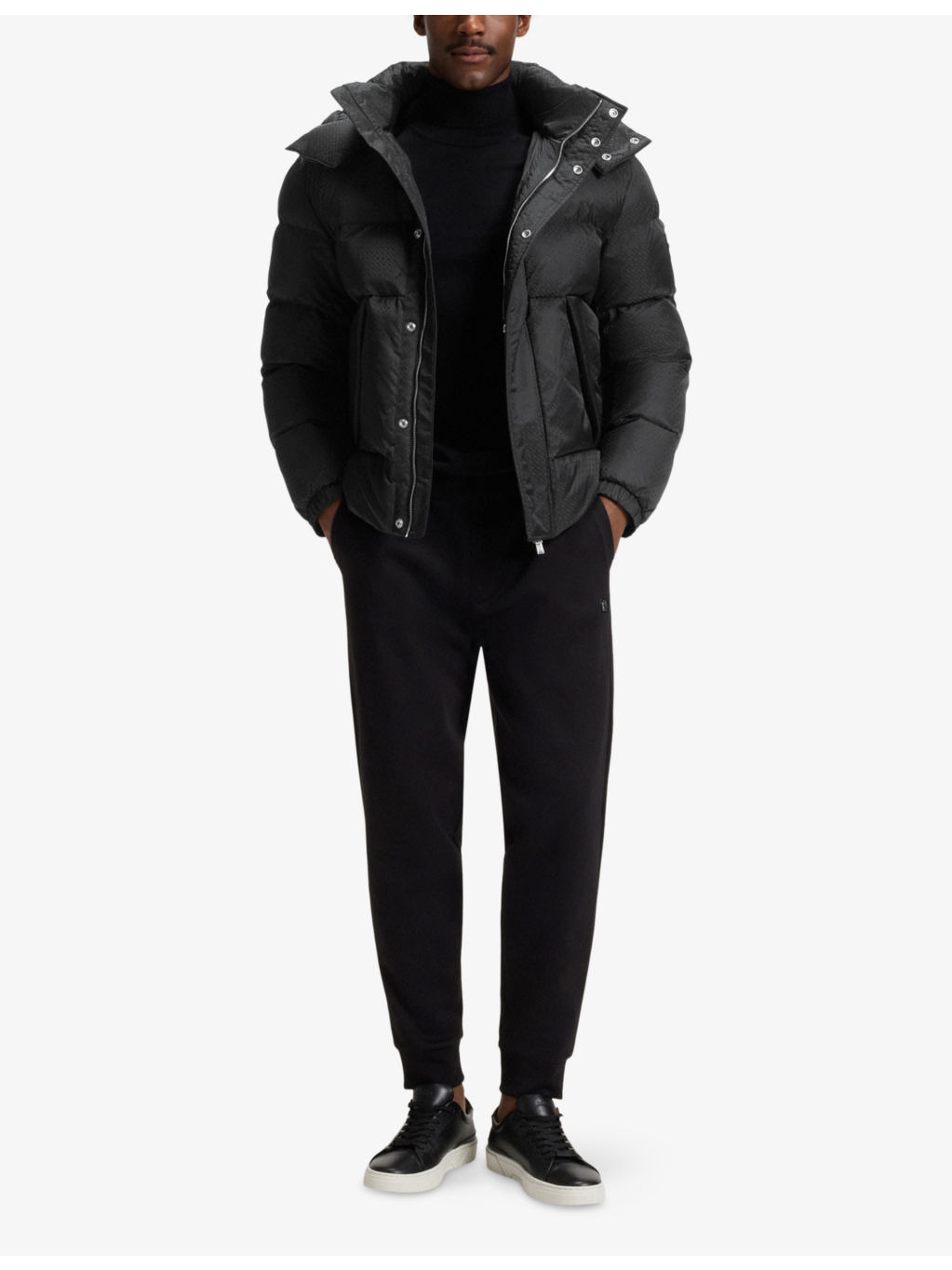 Monogram-Pattern Padded Shell Jacket - 2
