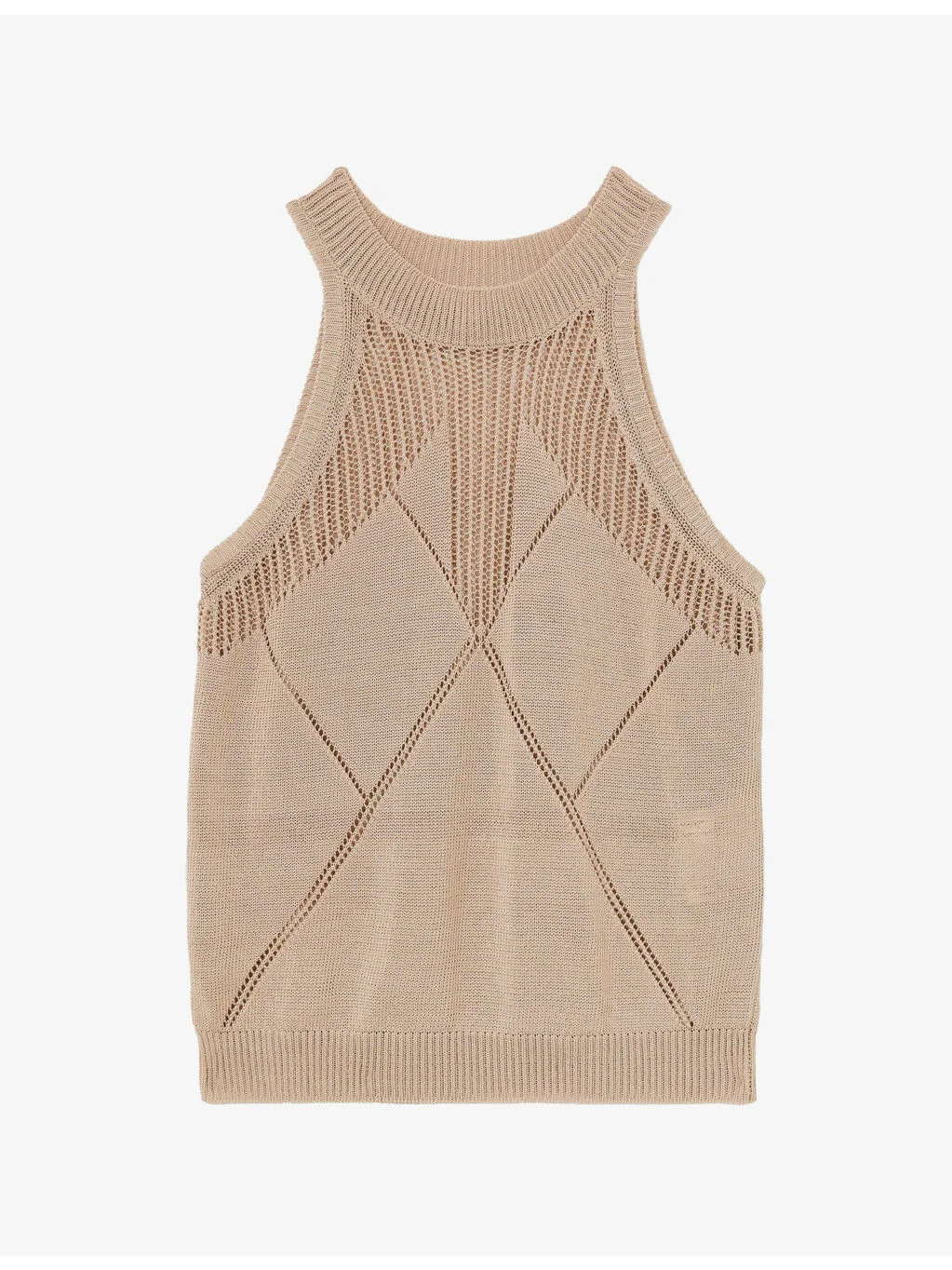 Maya Knitted Cotton-Blend Vest Top - 1