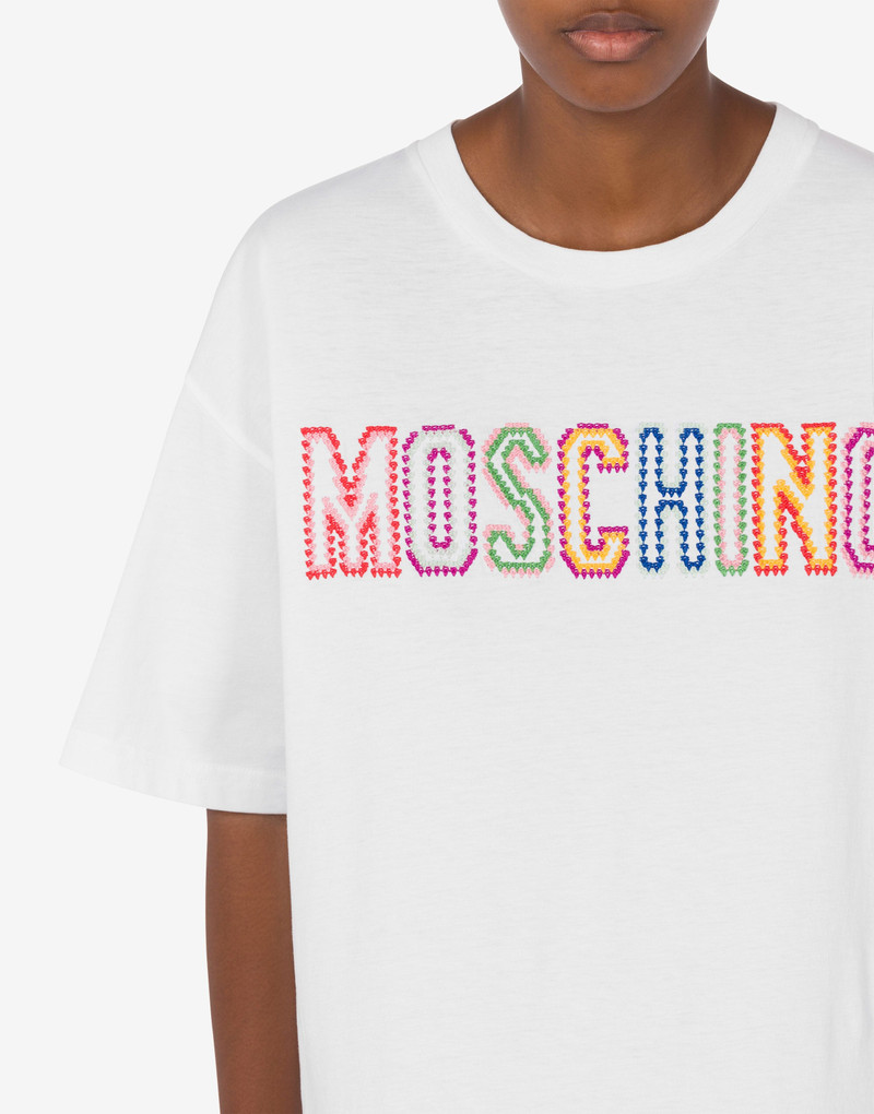 CROCHET LOGO ORGANIC JERSEY T-SHIRT 4