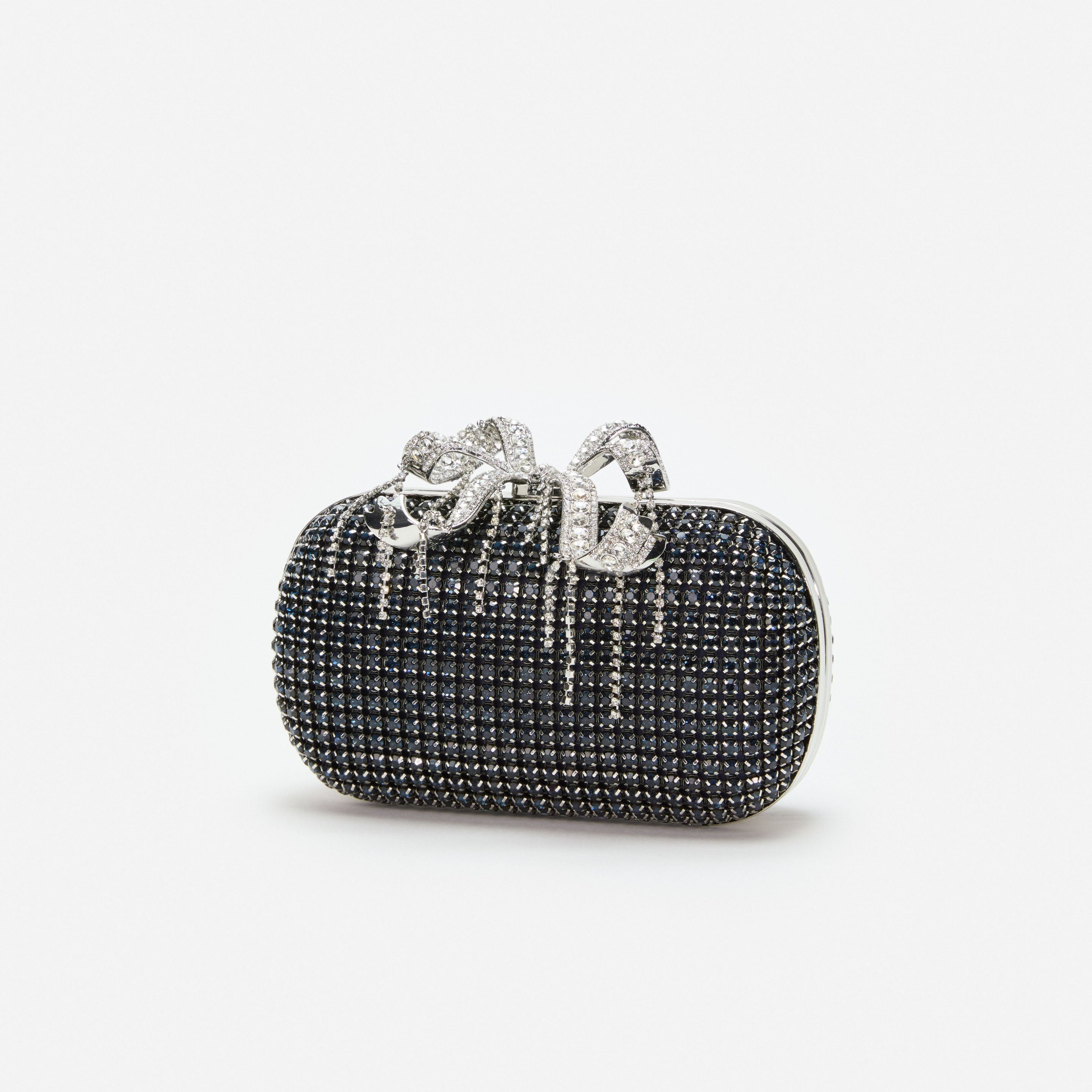 Navy Chainmail  Clutch Bag - 2