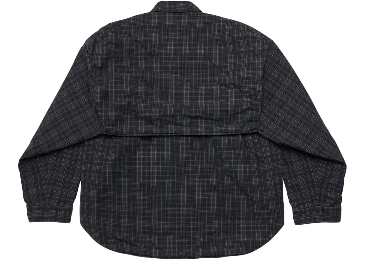 Balenciaga Detachable Sleeves Large Fit Shirt Grey - 2