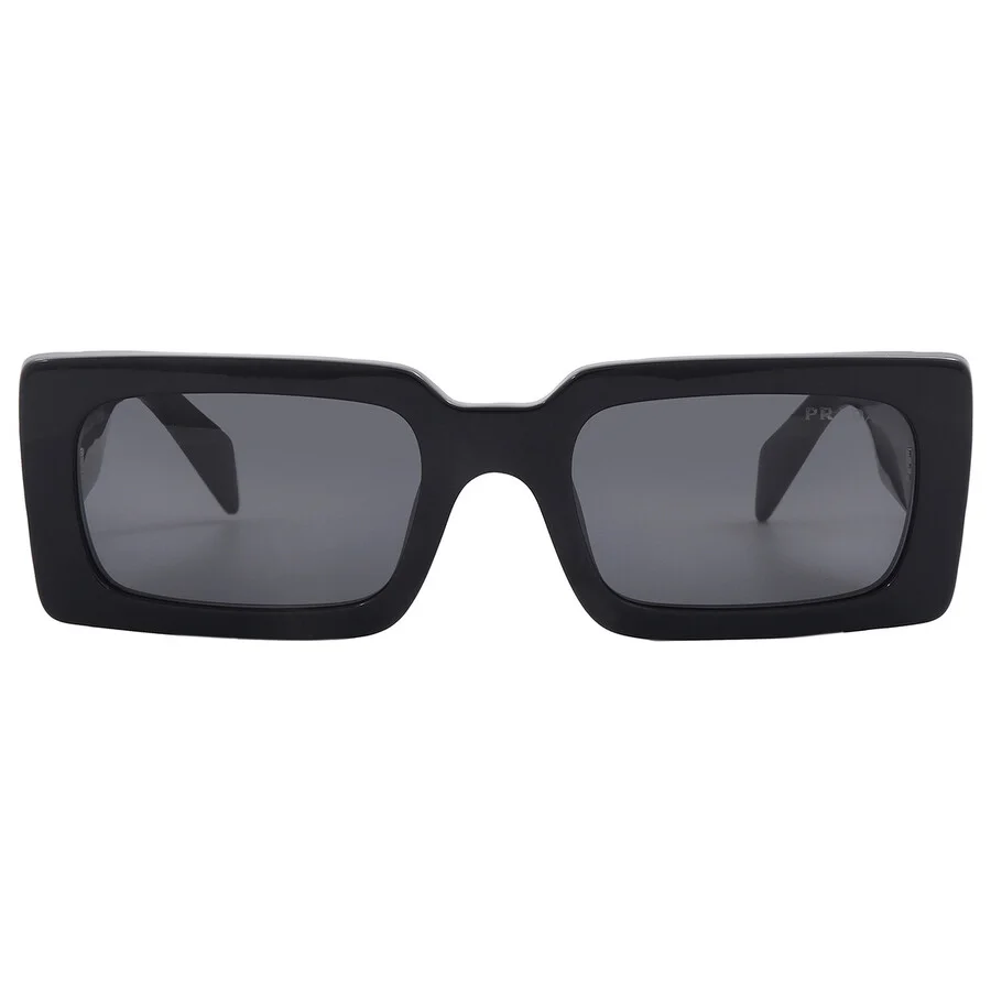 Open Box - Prada Grey Rectangular Ladies Sunglasses PR A07S 1AB5S0 52 - 1