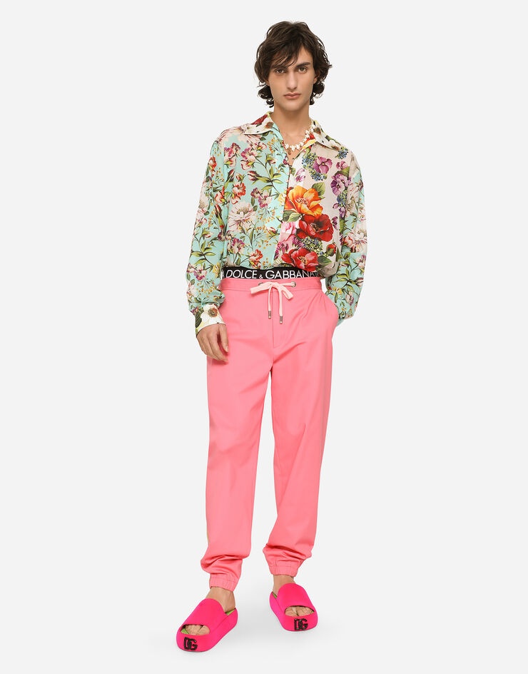 Oversize floral-print cotton shirt - 2