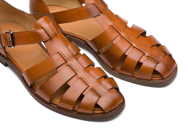 Fisherman Nevada Leather Sandal Walnut 4