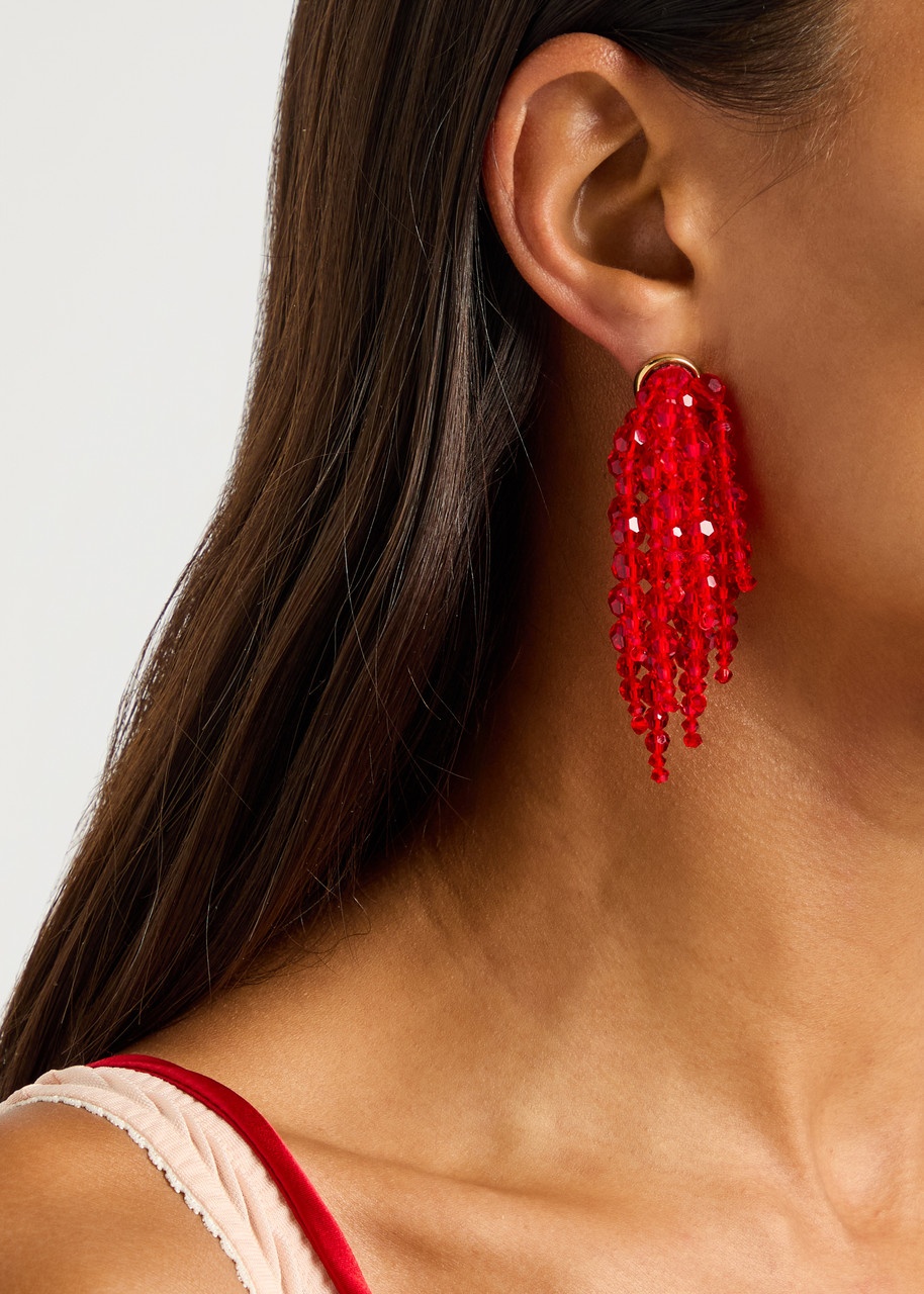 Simone Rocha Cascading Chandelier Beaded Drop Earrings - 2
