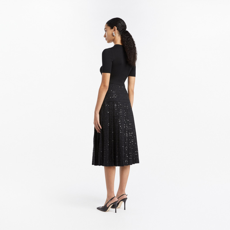 Alessandra Rich SILK T-SHIRT WITH PENDANT outlook