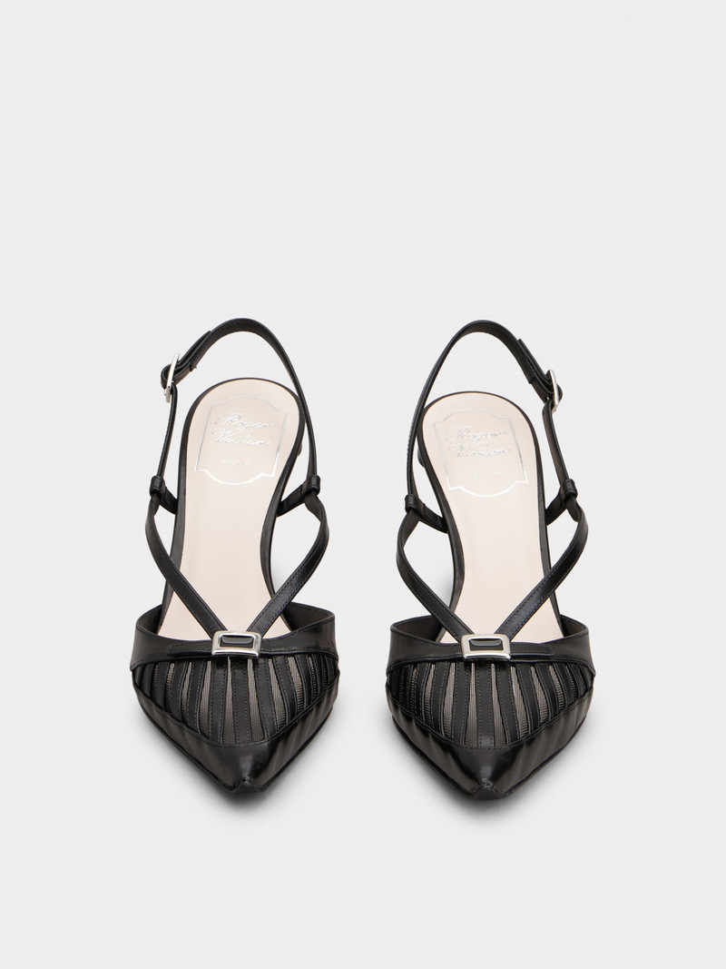 Virgule D'Orsay Pumps in leather 7