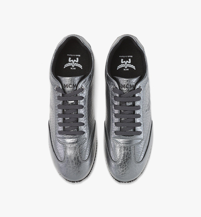Federlite Lo Sneakers in Laurel Metallic Leather 5