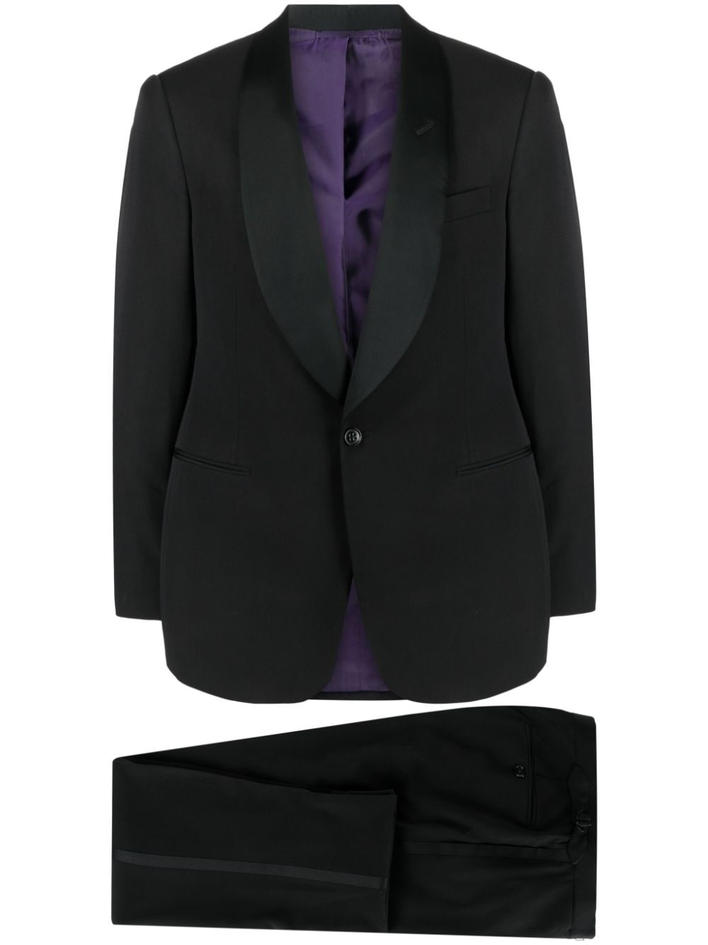 single-breast tuxedo suit - 1