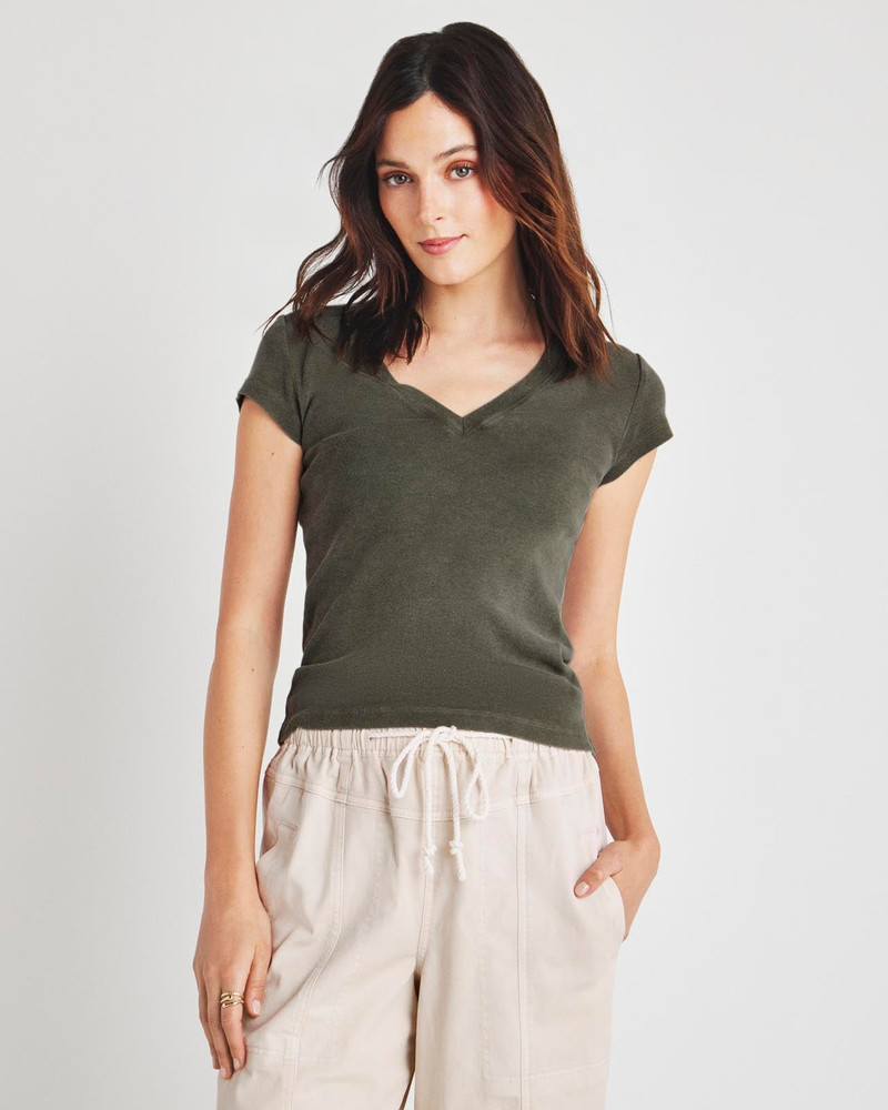Faye V-Neck Tee 3