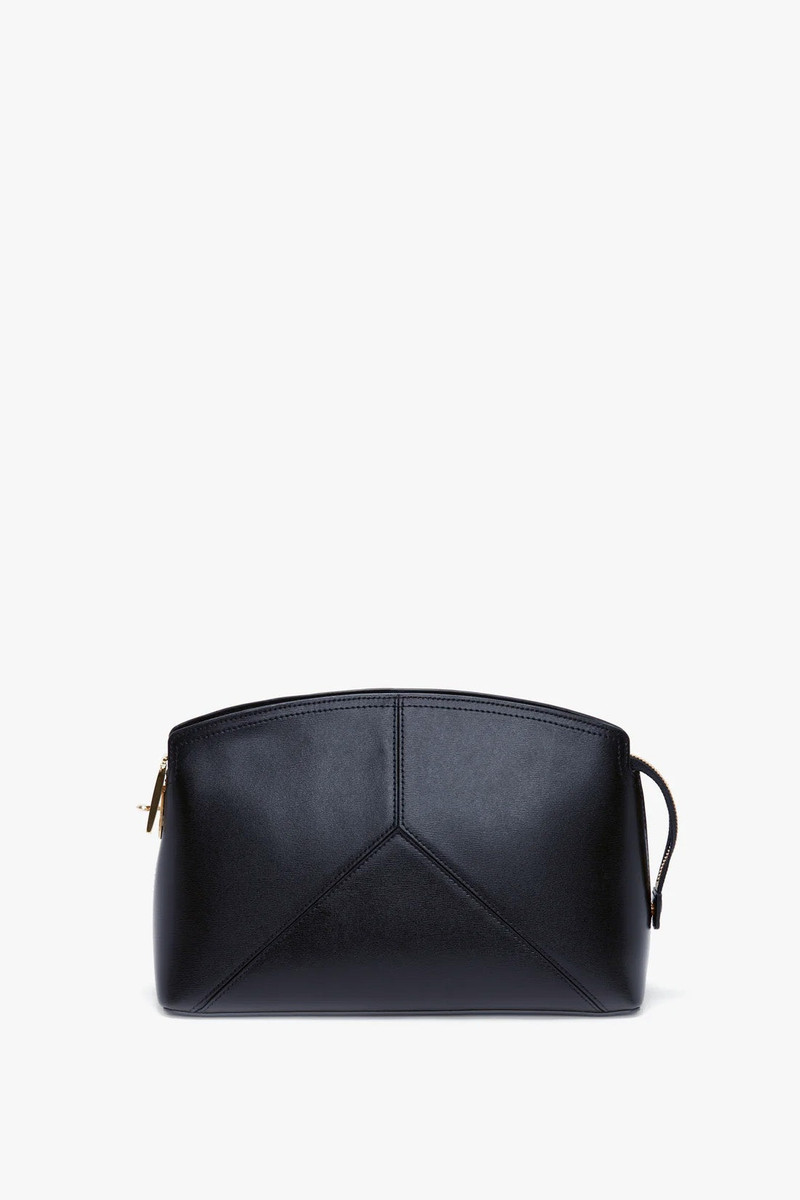 Exclusive Victoria Clutch Bag In Navy Leather 4