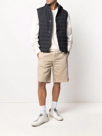 Herno linen padded gilet outlook