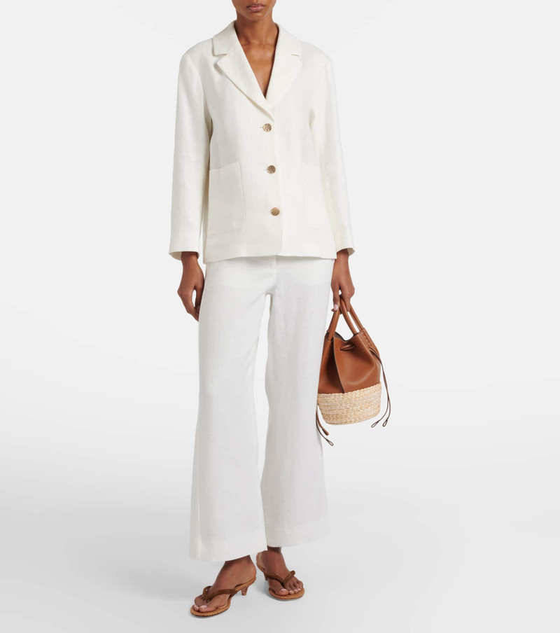 'S Max Mara Amedea linen wide-leg pants outlook