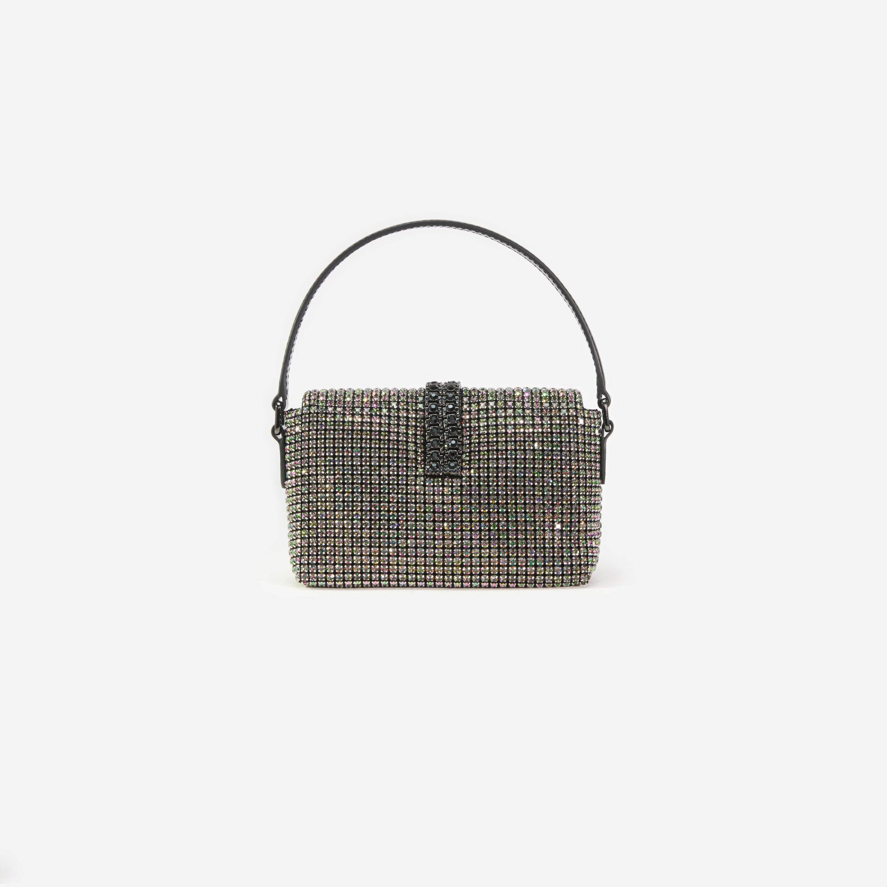 Multi Rhinestone Chainmail Micro Bag - 3