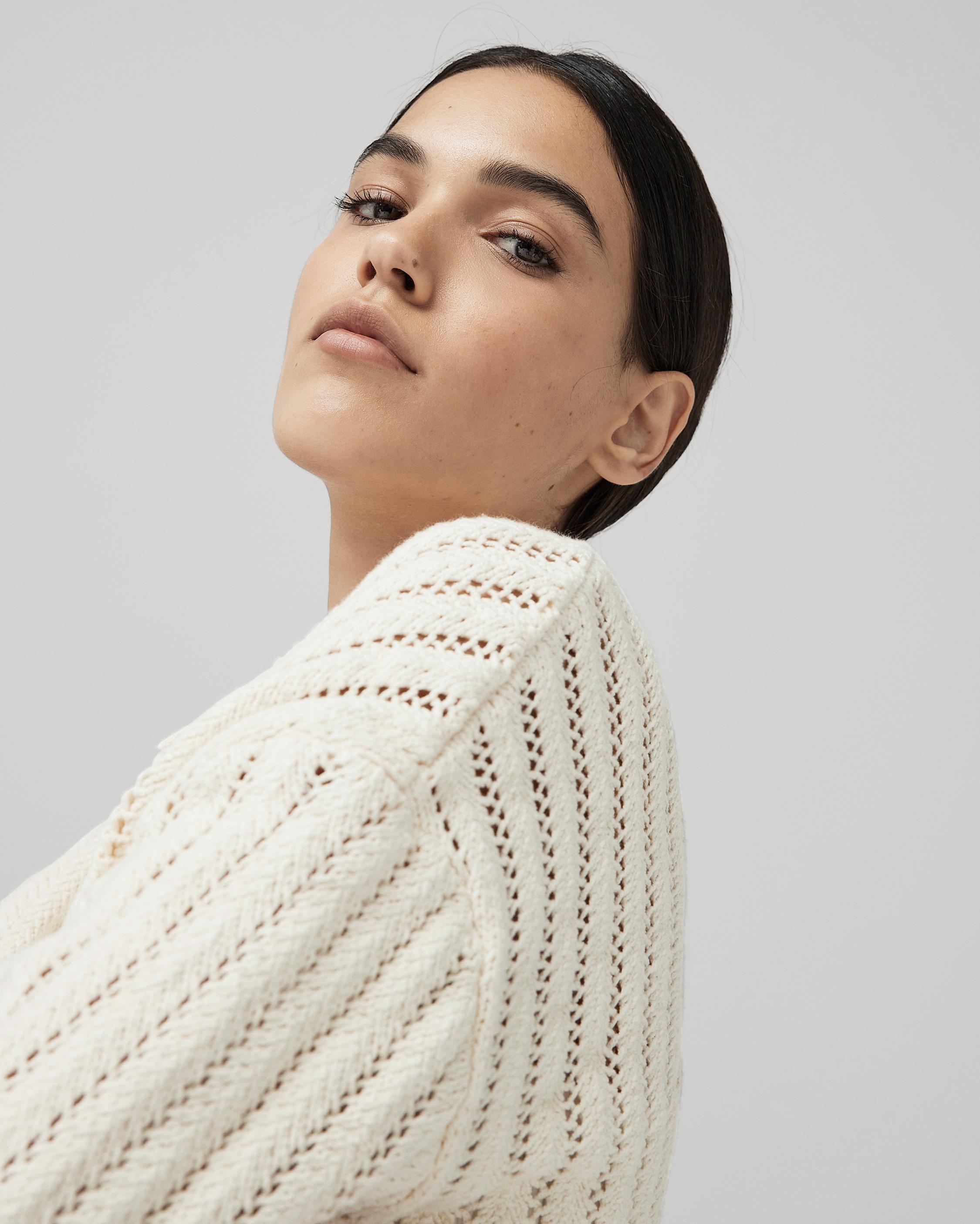 Adrienne Cotton Cardigan
Relaxed Fit Sweater - 7