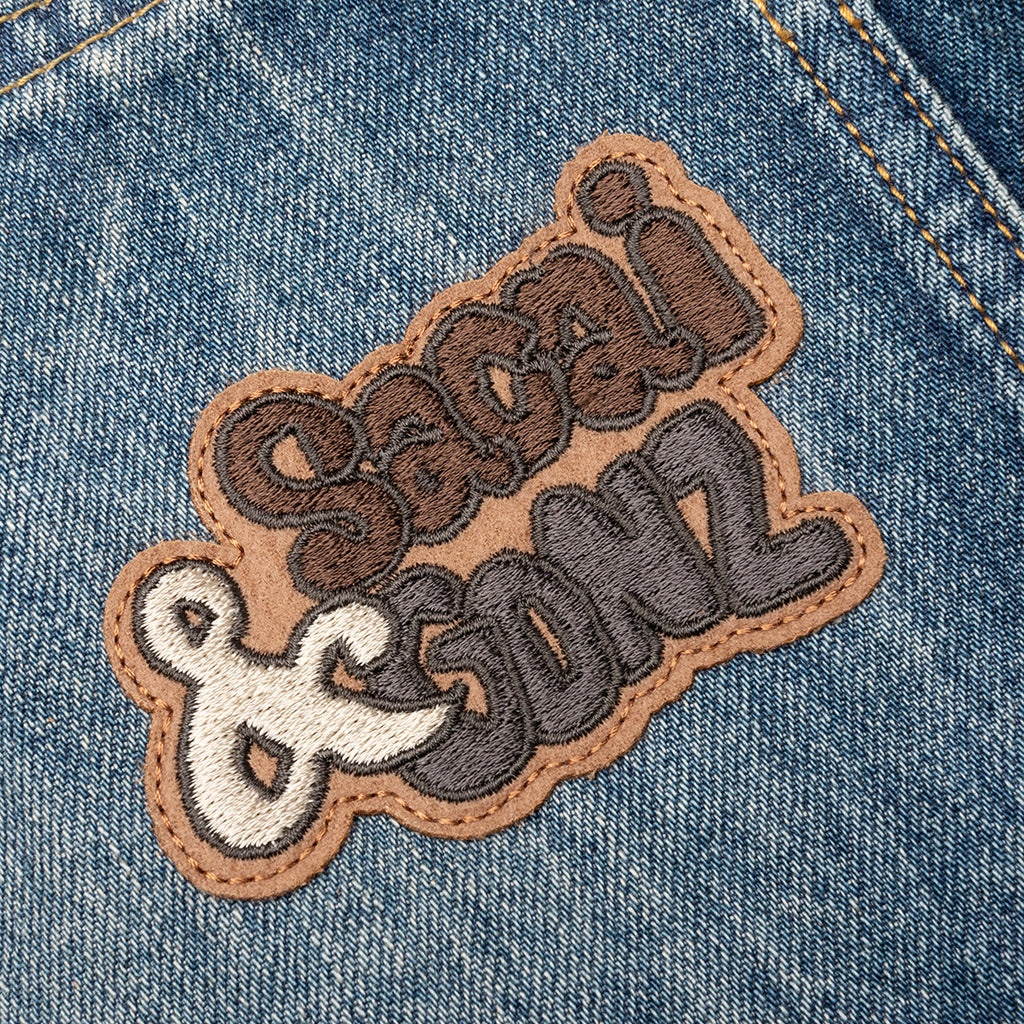 SACAI GONZ DENIM JACKET - LIGHT BLUE - 4