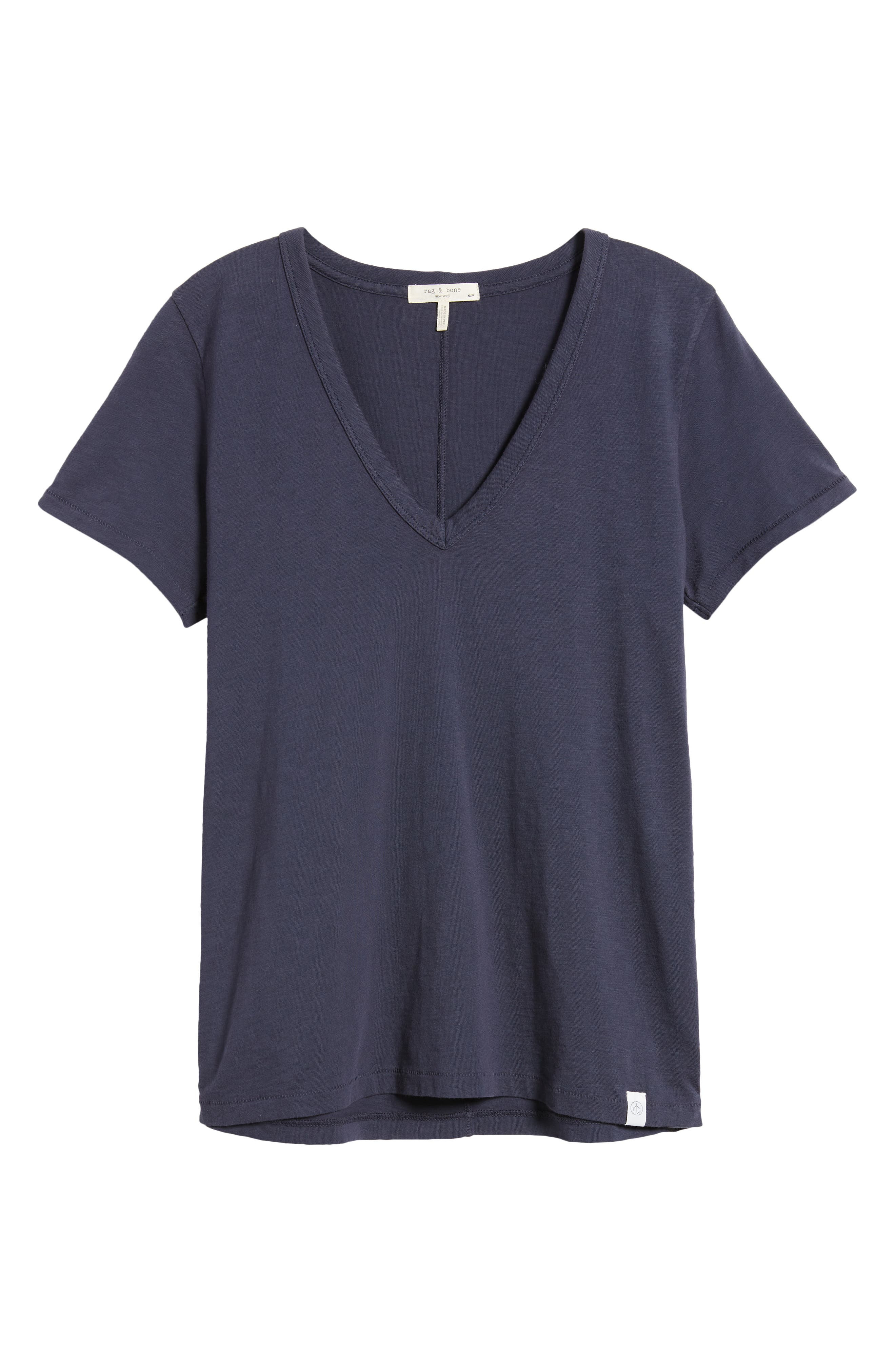 The Slub V-Neck Organic Pima Cotton T-Shirt - 5