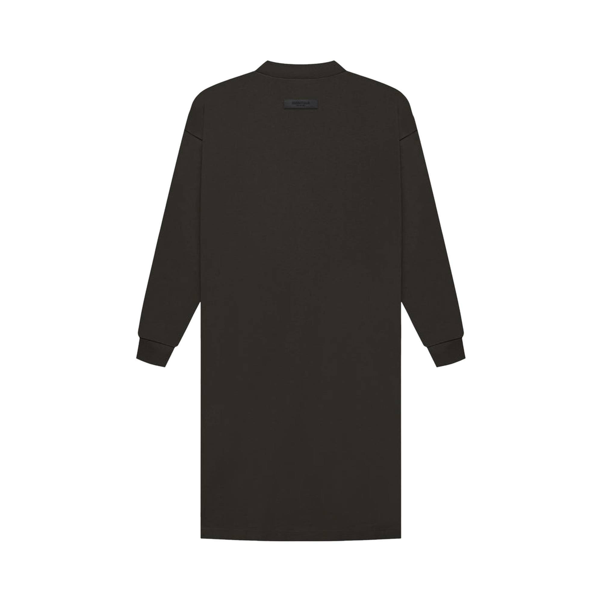 Fear of God Essentials Long-Sleeve Tee Dress 'Off Black' - 2
