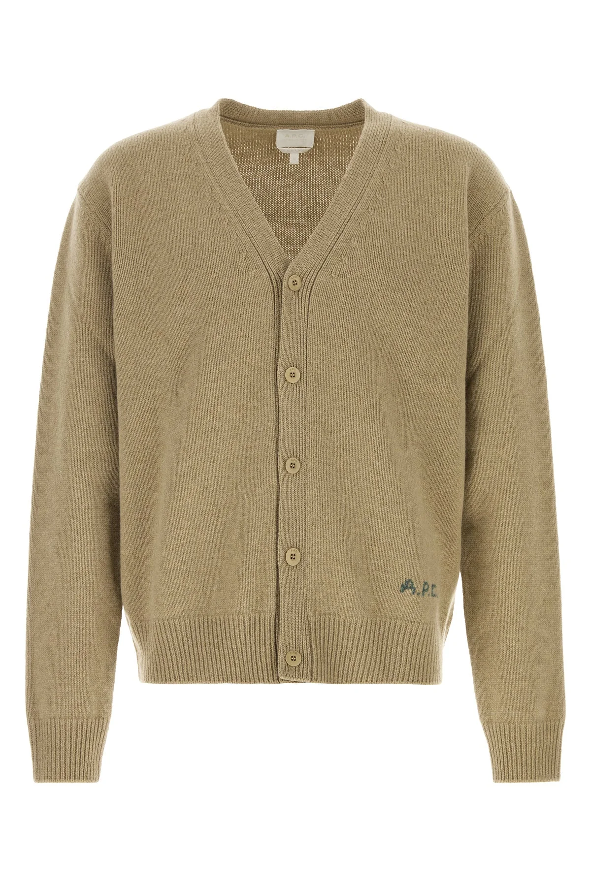 Beige wool Kevin cardigan - 1