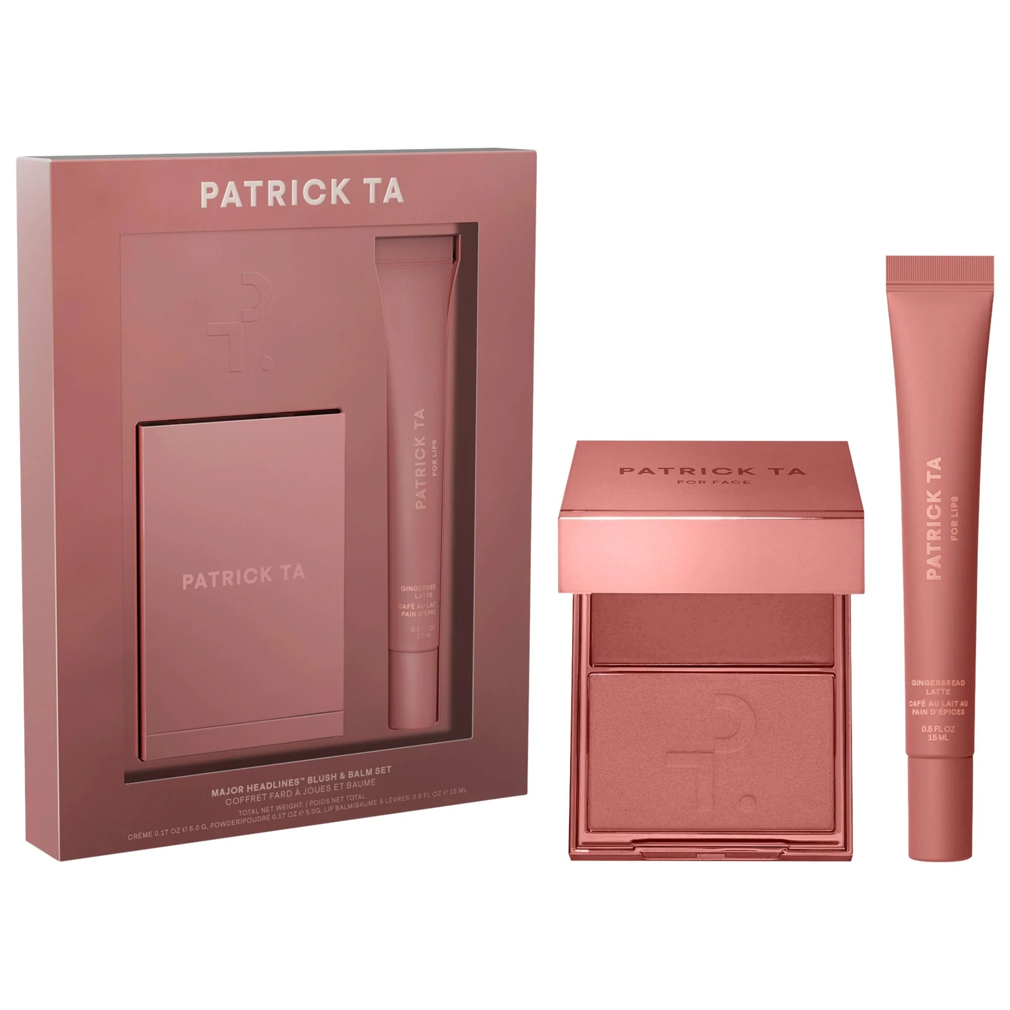 Major Headlines Double-Take Crème & Powder Blush Duo & Lip Balm Makeup Gift Set - 1