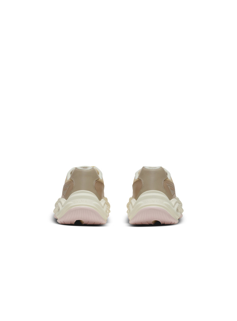 Run-Row leather and nylon trainers 5