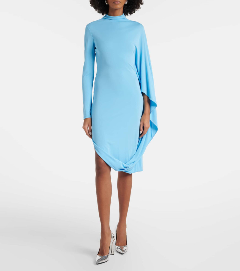 Stella McCartney Draped jersey midi dress outlook