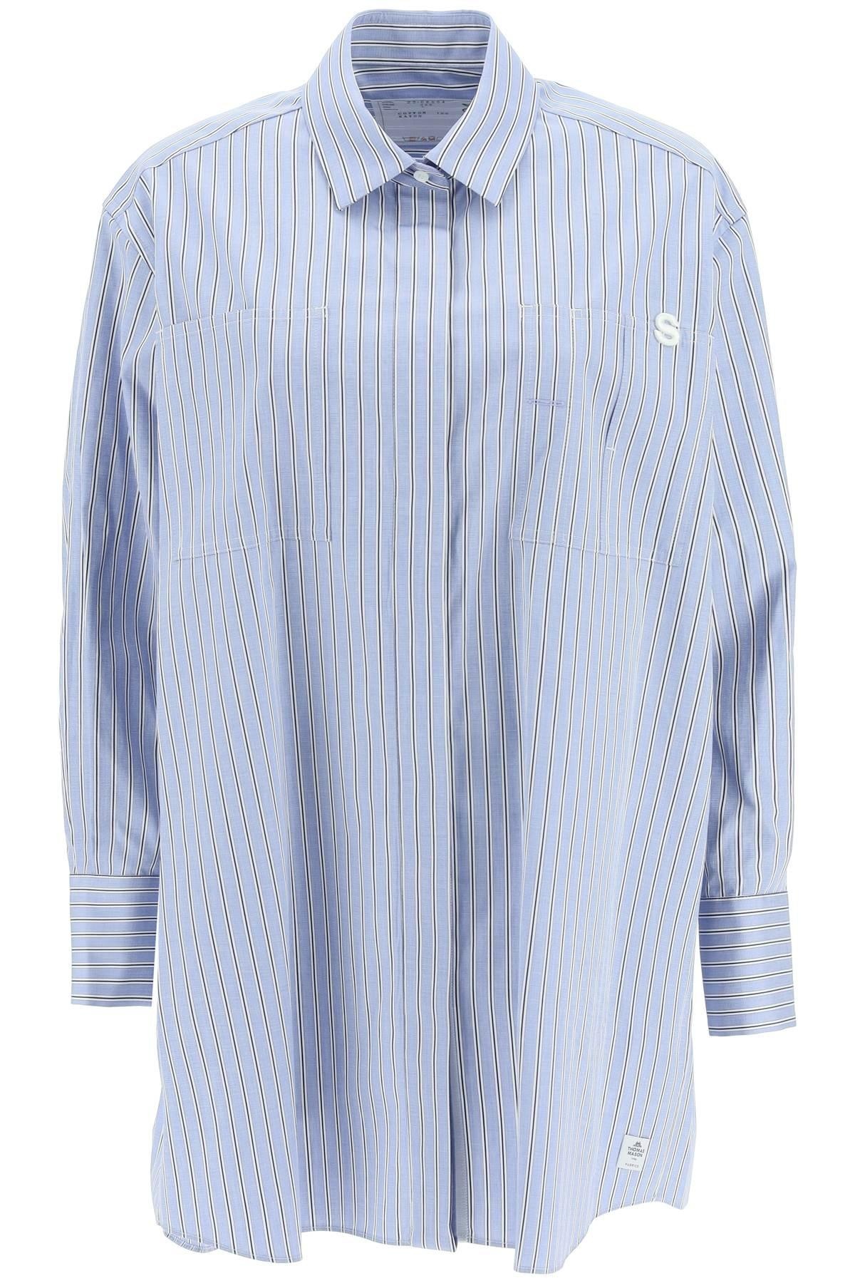 STRIPED COTTON POPLIN SHIRT - 1