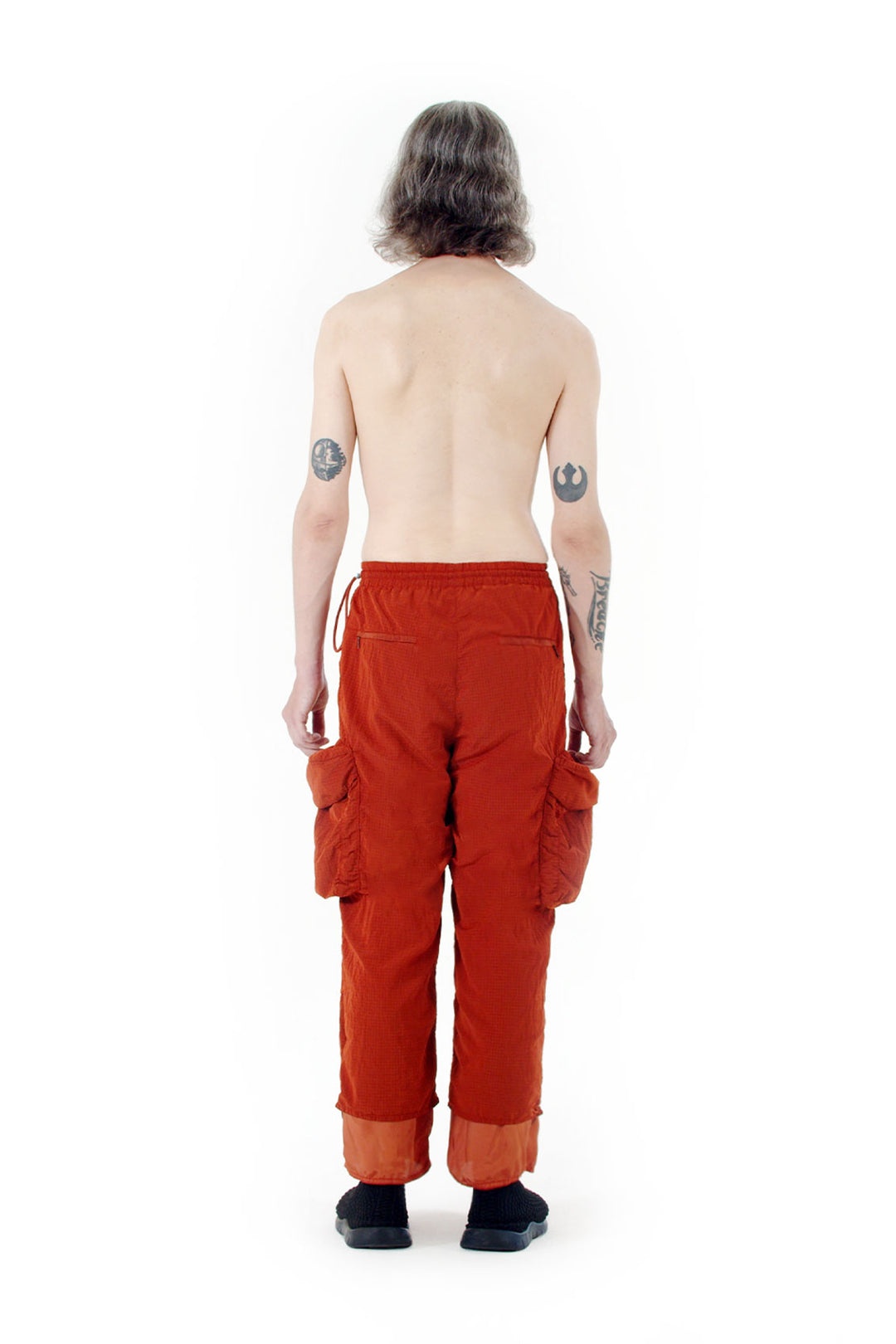 ELASTIC CARGO PANTS / ripstop / choco - 1