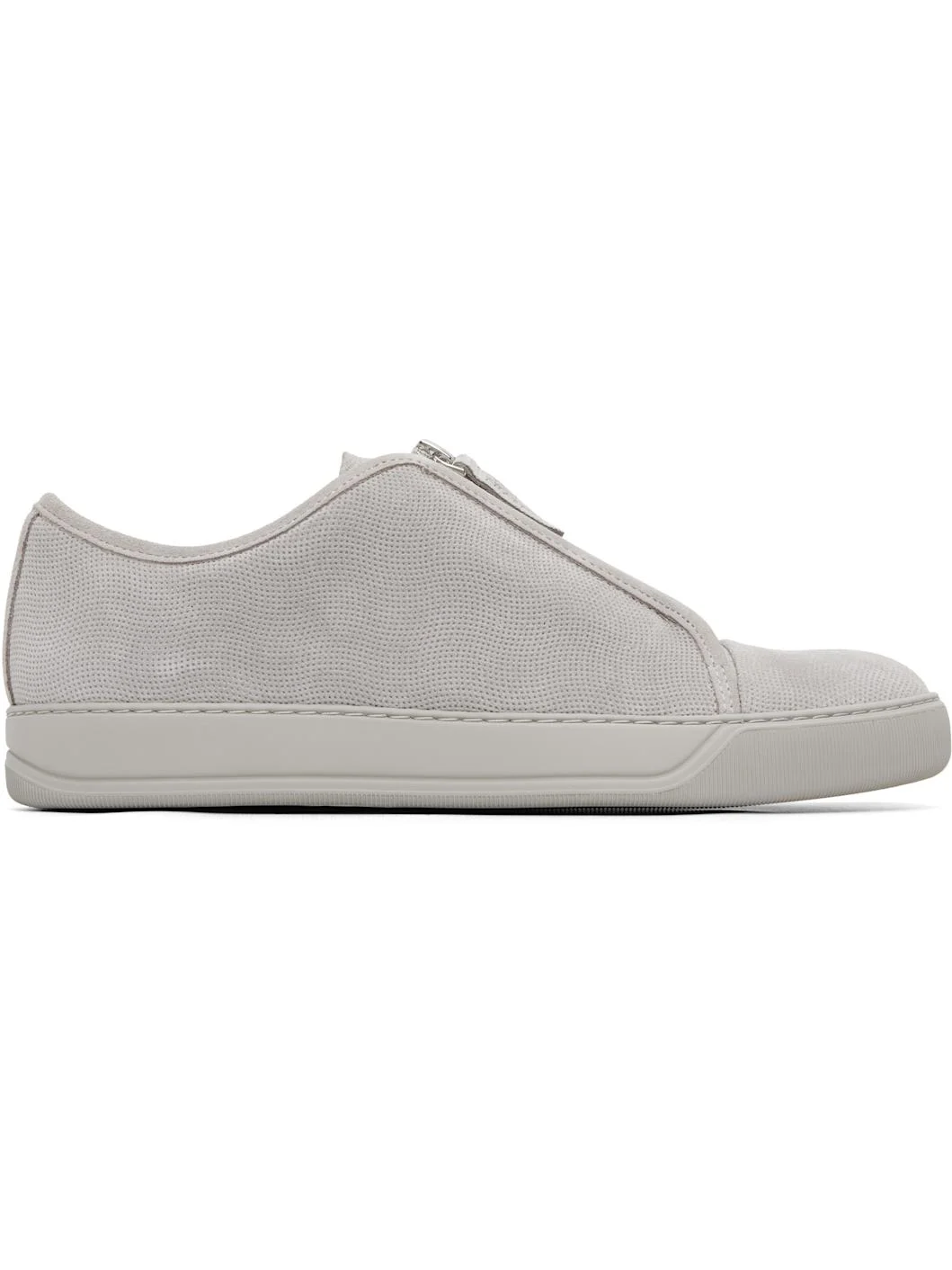 Gray DBB1 Suede Zip Sneakers - 1