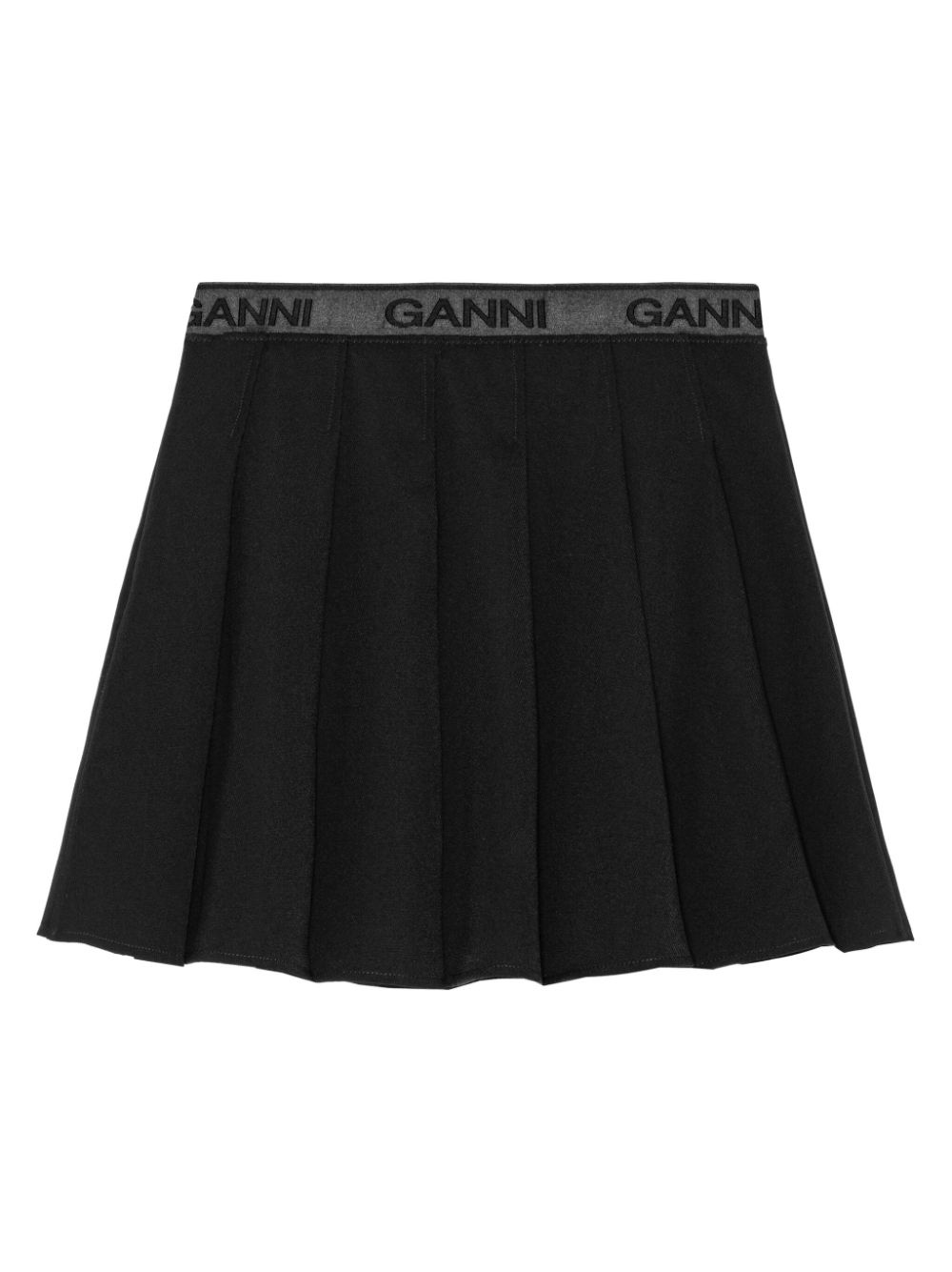 light twill pleated mini skirt - 5