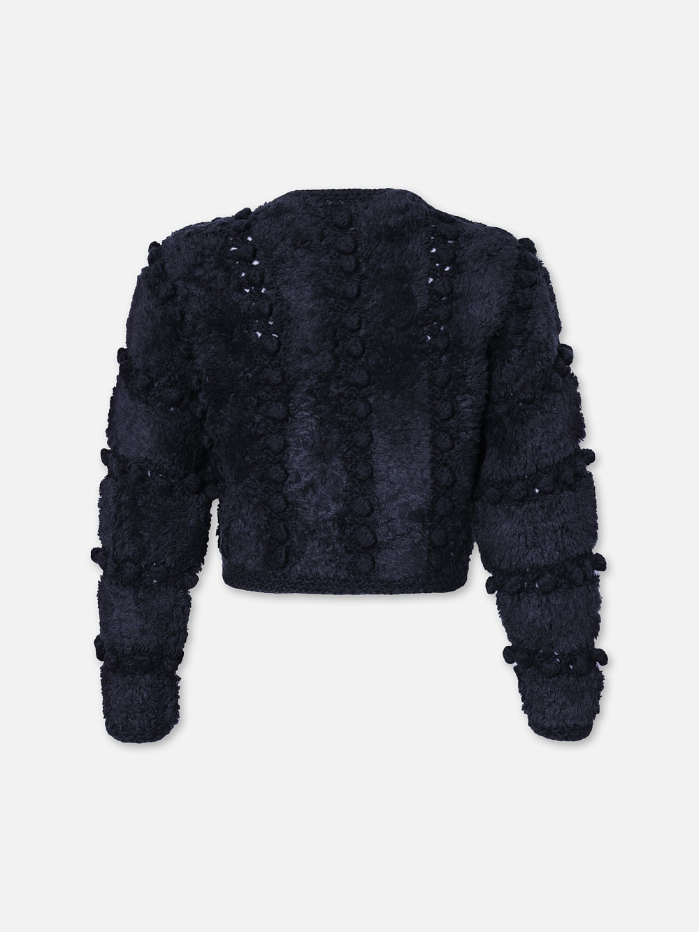 Pom Pom Cardi in Navy - 3