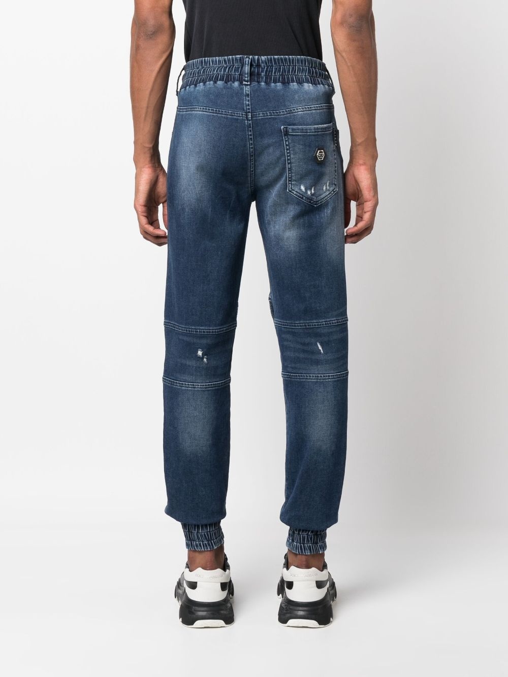 mid-rise tapered-leg jeans - 4